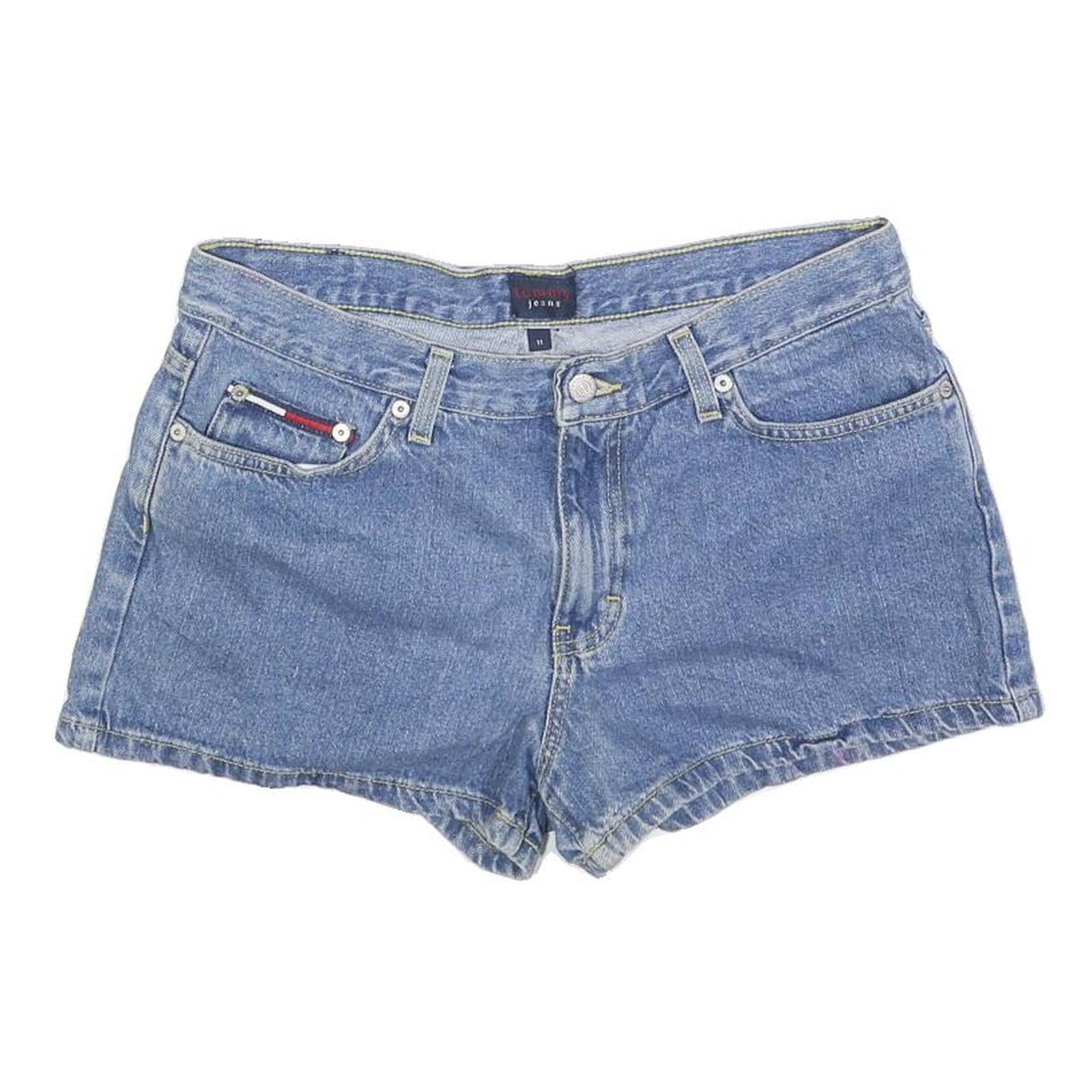 TOMMY HILFIGER Womens Denim Blue Cotton Blend Casual Shorts M W32 Classic Fit Refurbished - N/A refurbished available on Cerqular
