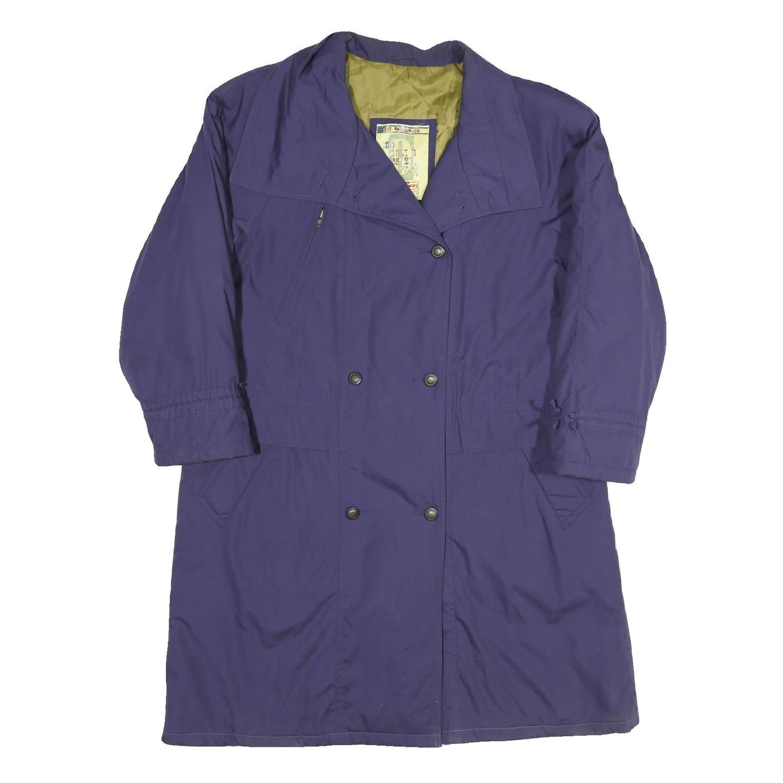 RAVENS Womens Purple Button Polyester Blend Jacket UK 14 Classic Plain Stylish Refurbished - N/A refurbished available on Cerqular