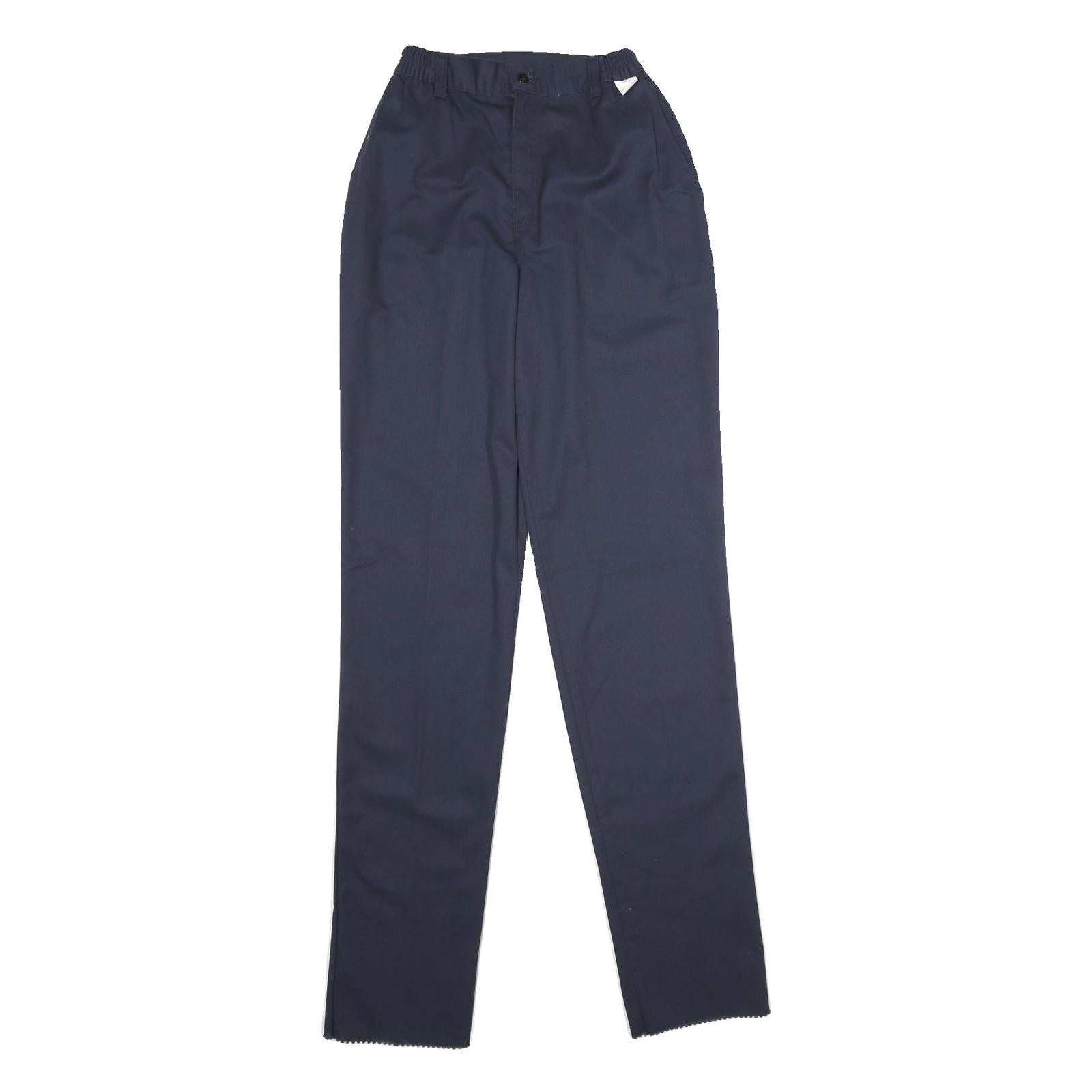 DICKIES Womens Navy Regular Straight Trousers Polyester Blend Zip W22 L38 Refurbished - N/A refurbished available on Cerqular