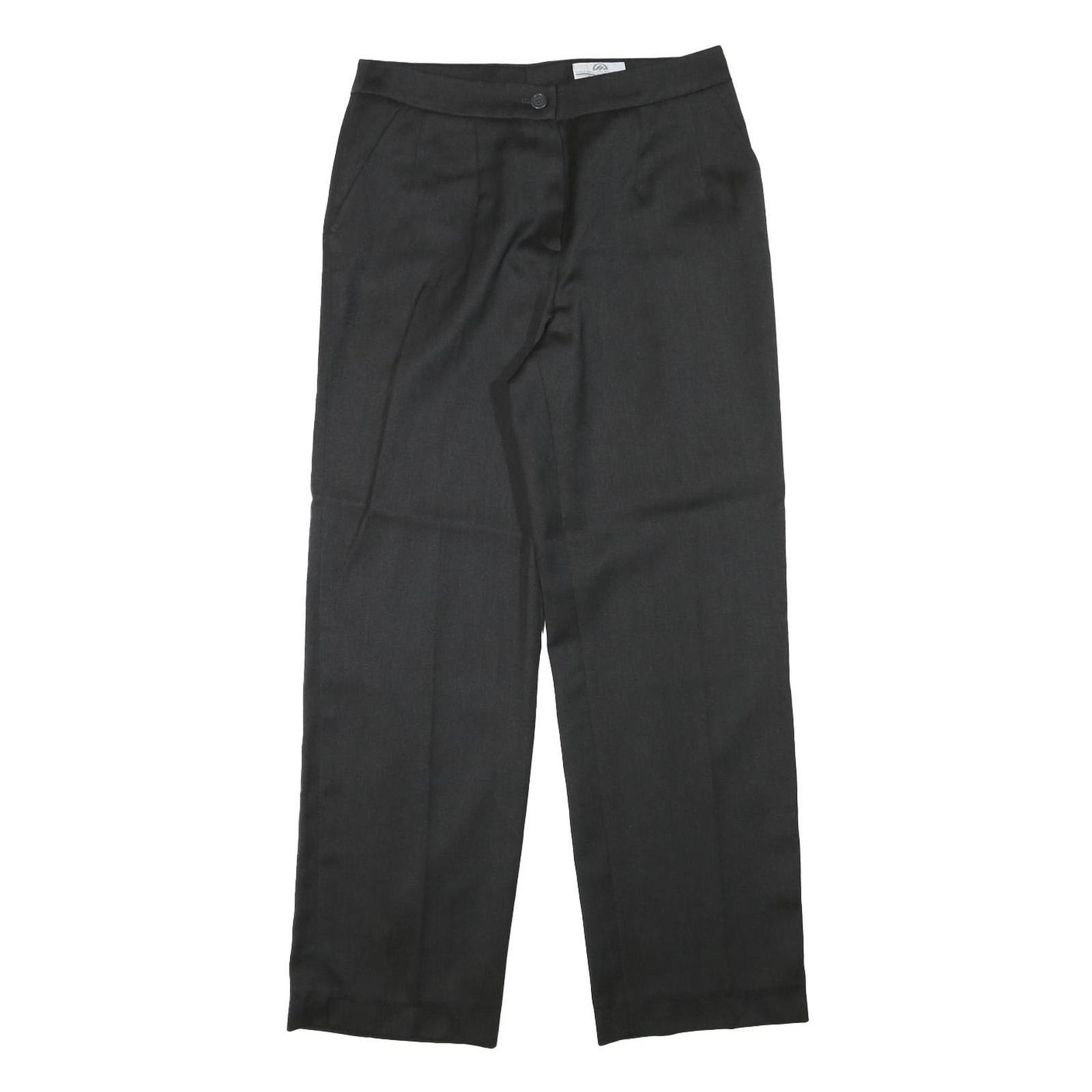 IMAGE WEAR Womens Wool Blend Black Regular Fit Straight Trousers W29 L28 Refurbished - N/A refurbished available on Cerqular