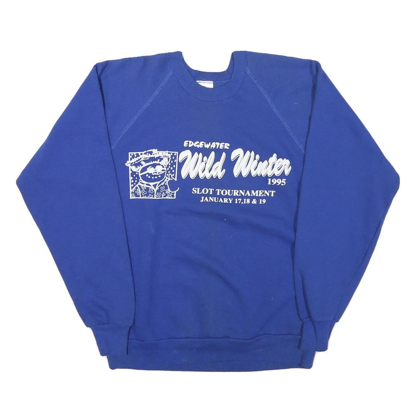 MURINO Mens Blue Wild Winter Slot Tournament Crew Neck M Sweatshirt Refurbished - N/A refurbished available on Cerqular