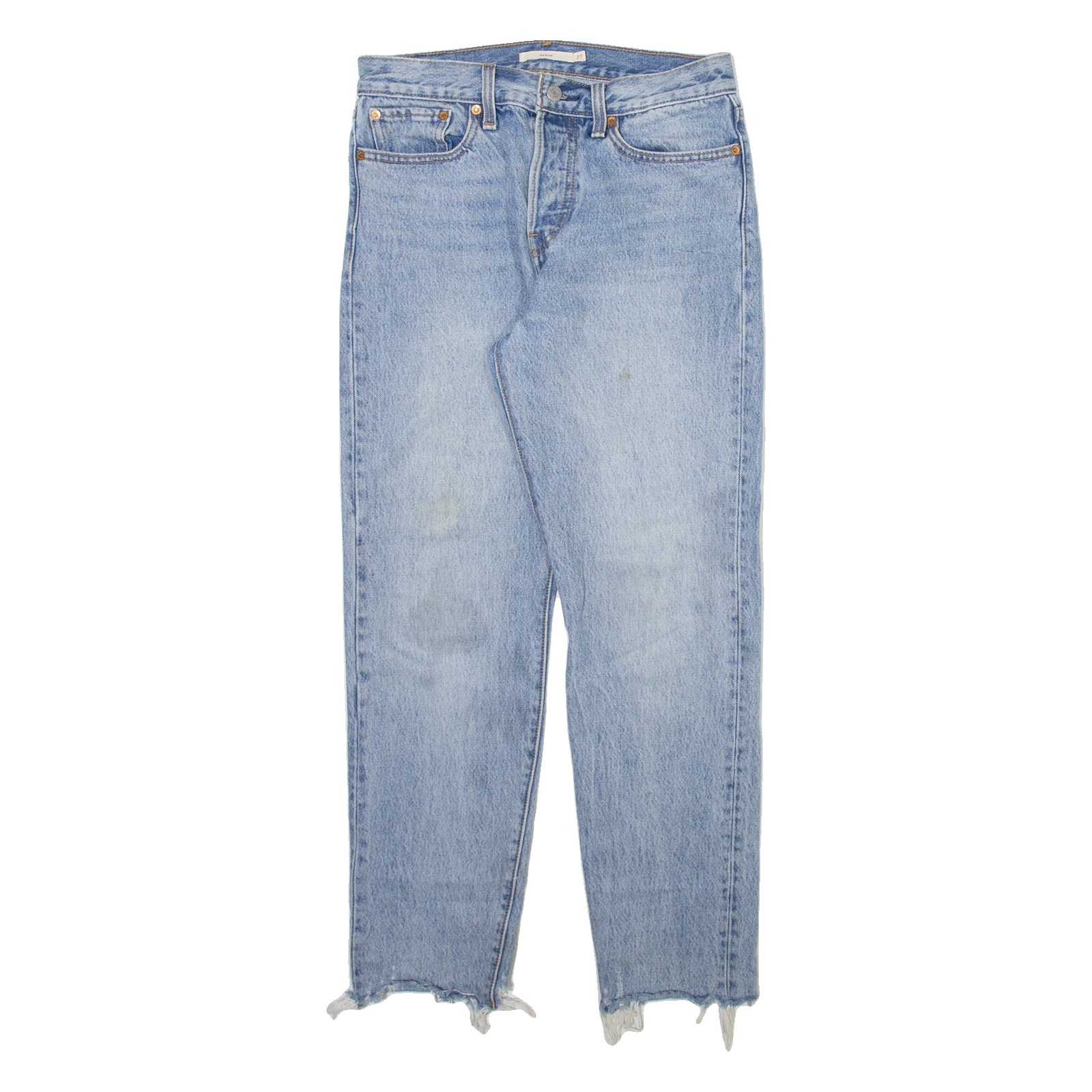 LEVI'S Womens Jeans Blue Regular Tapered Stone Wash W29 L27 Refurbished - N/A refurbished available on Cerqular