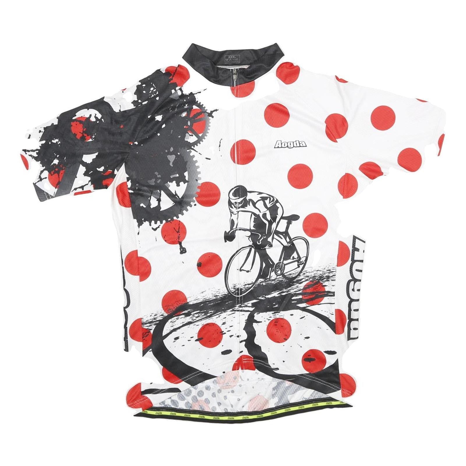 Buy AOGDA Mens White & Red Graphic Cycling Jersey 3XL Short Sleeve Zip Neck Refurbished - $23.39 AOGDA Mens White & Red Graphic Cycling Jersey 3XL Short Sleeve Zip Neck Refurbished - N/A refurbished available on Cerqular