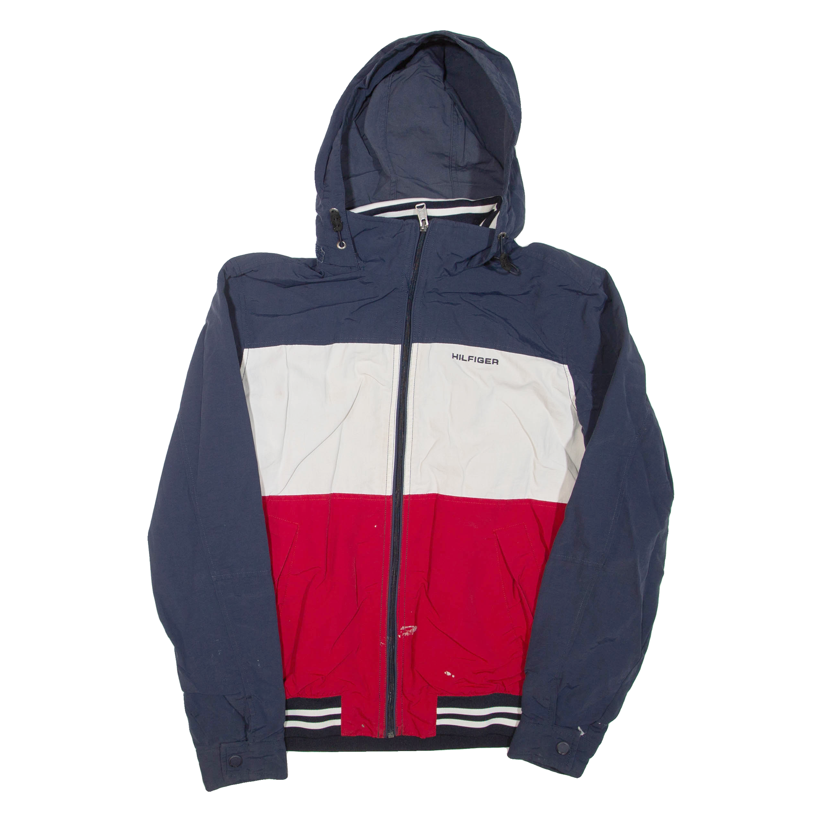 TOMMY HILFIGER Mens Track Jacket Blue Colourblock S Refurbished - N/A refurbished available on Cerqular