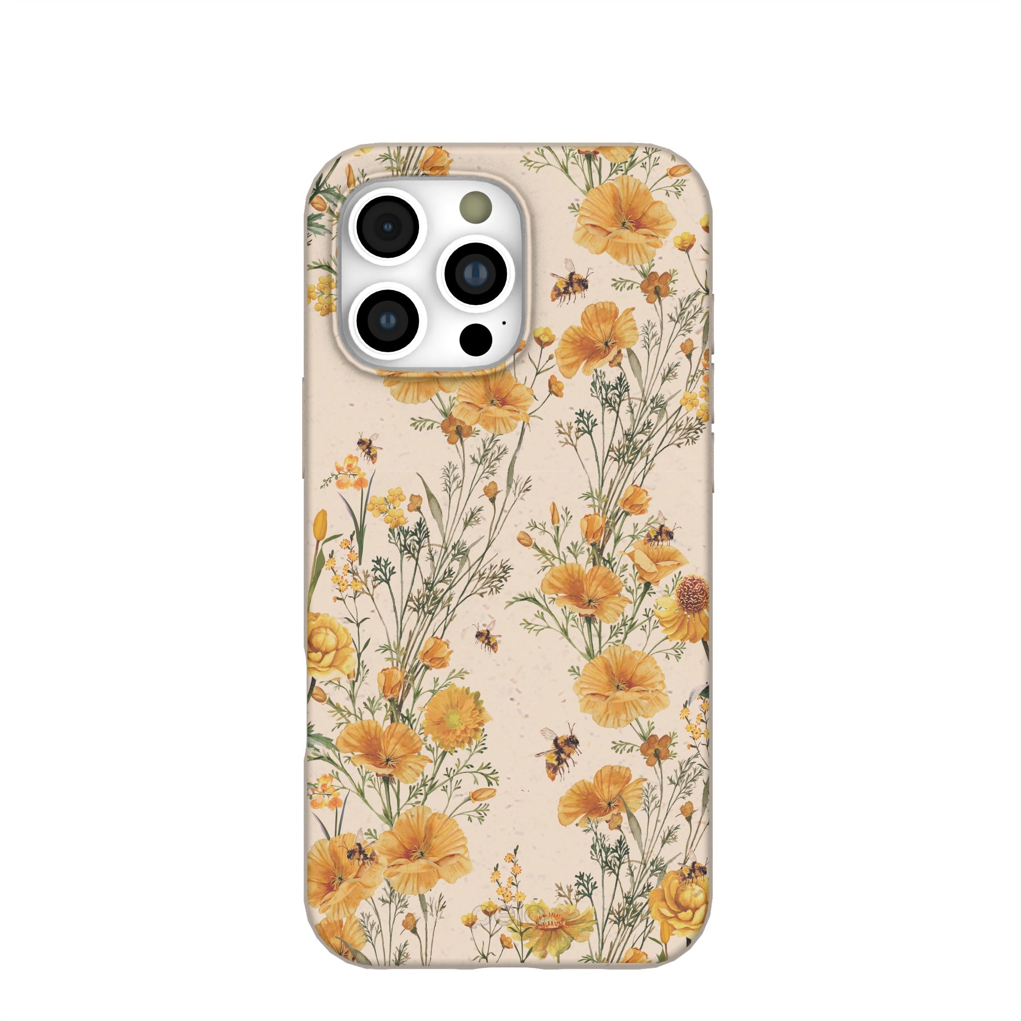 Seashell Vintage Bee iPhone 16 Pro Max Case Refurbished - Pela Case refurbished available on Cerqular