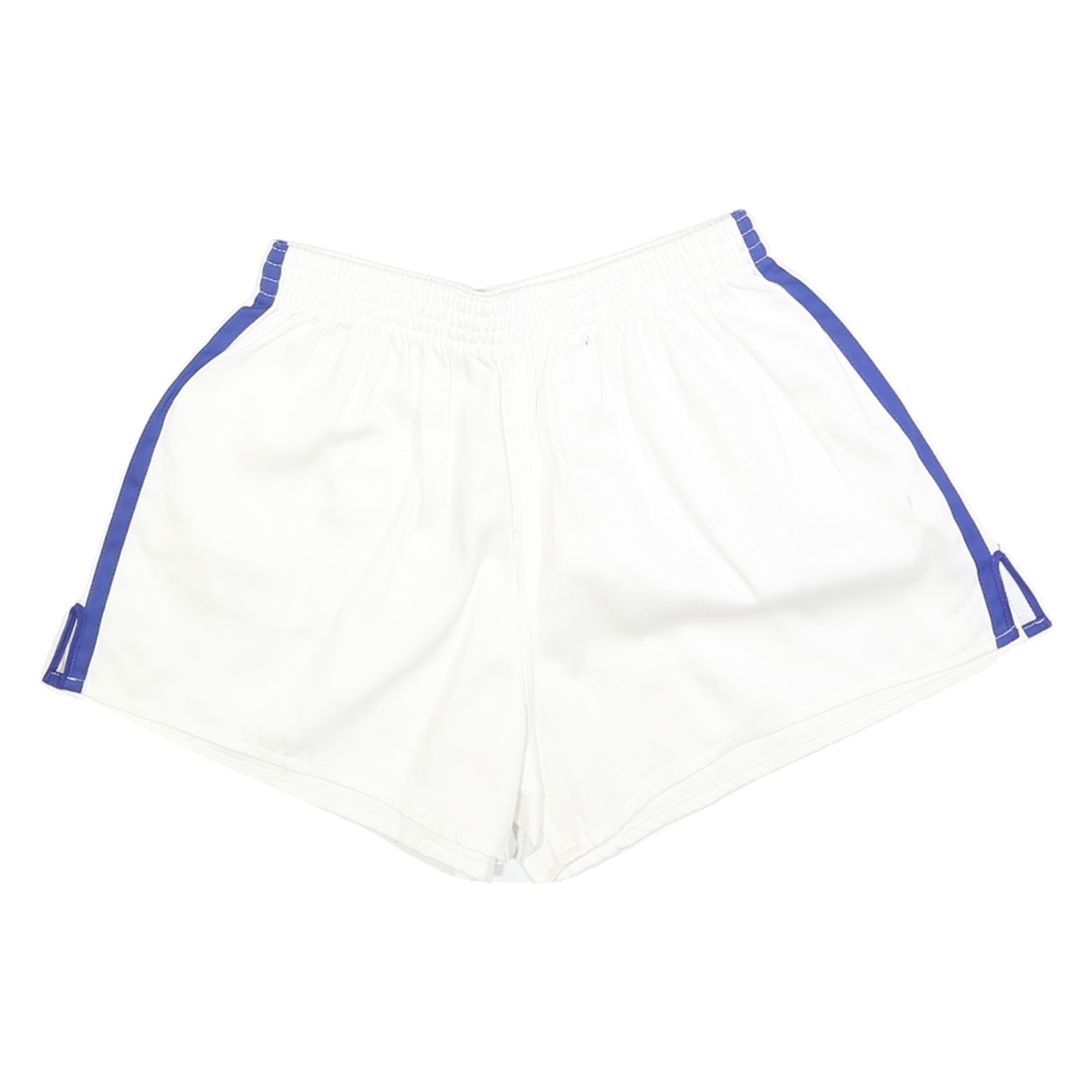 Womens White & Blue Casual Shorts S W24 Lightweight Polyester Blend Comfortable Refurbished - N/A refurbished available on Cerqular