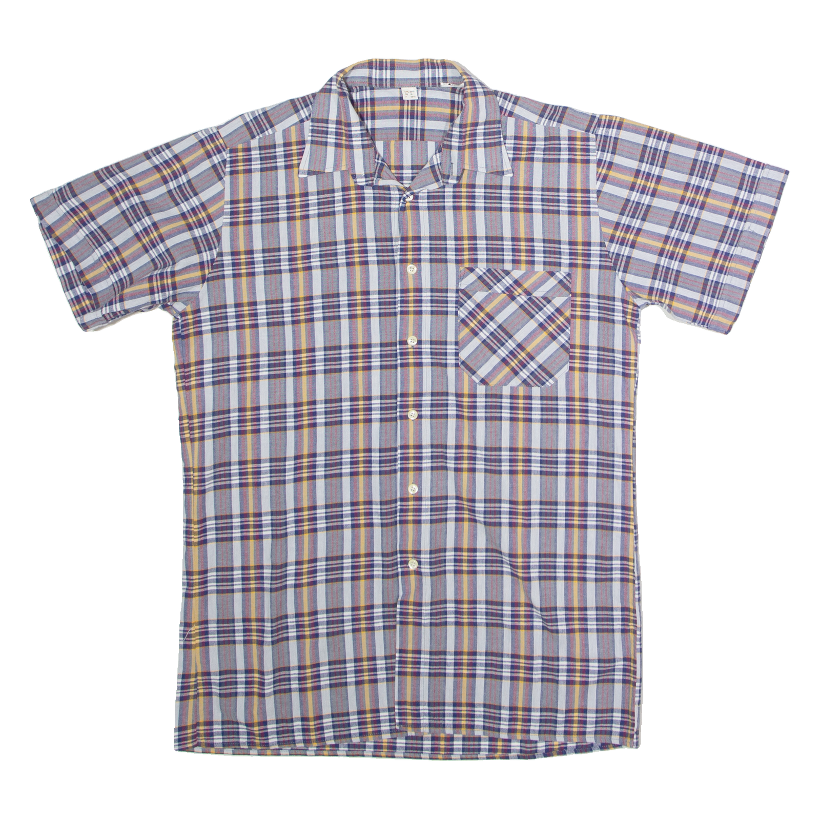 Mens Shirt Grey 90s Plaid M Refurbished - N/A refurbished available on Cerqular