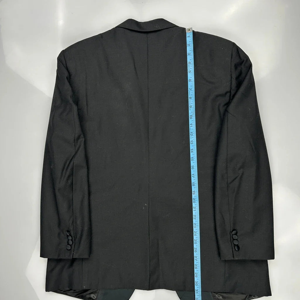 Eveningwear Christian Dior Blazer - XL Black Wool Refurbished - Thrifted (note: this is a term often used to describe second- refurbished available on Cerqular