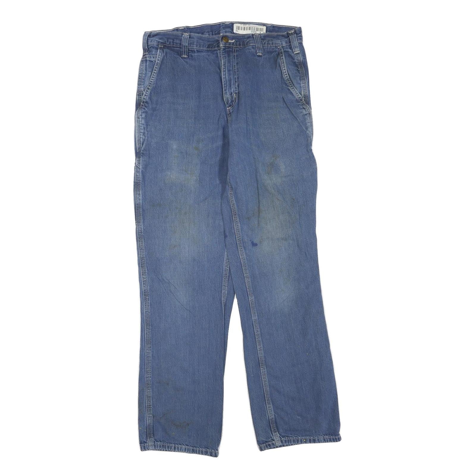 CARHARTT Mens Jeans Blue Regular Straight Denim Medium W32 L30 Workwear Refurbished - N/A refurbished available on Cerqular