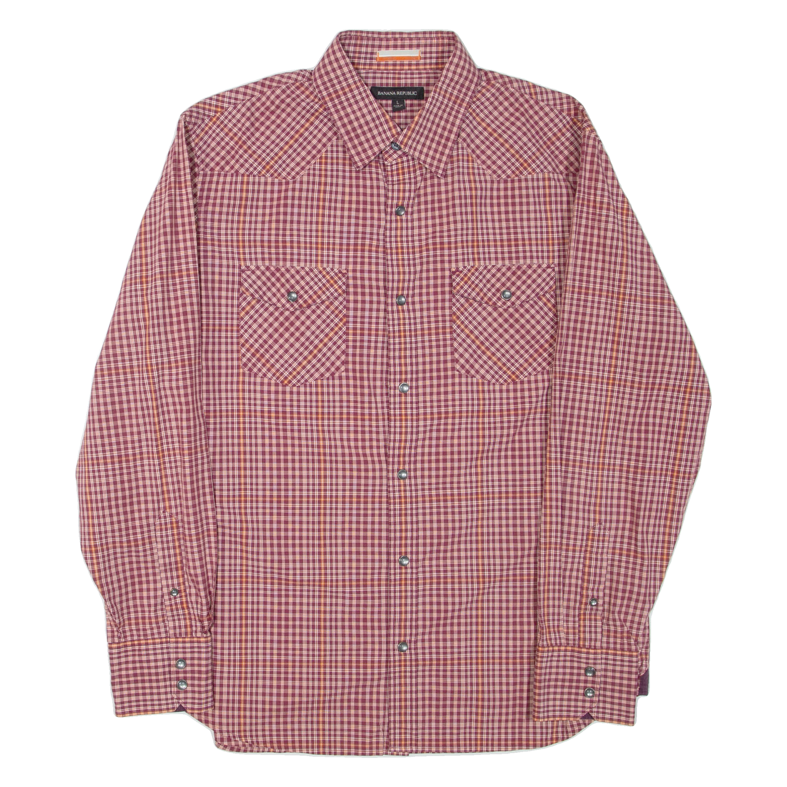 Buy BANANA REPUBLIC Mens Shirt Maroon Check Long Sleeve L Refurbished - $23.39 BANANA REPUBLIC Mens Shirt Maroon Check Long Sleeve L Refurbished - N/A refurbished available on Cerqular