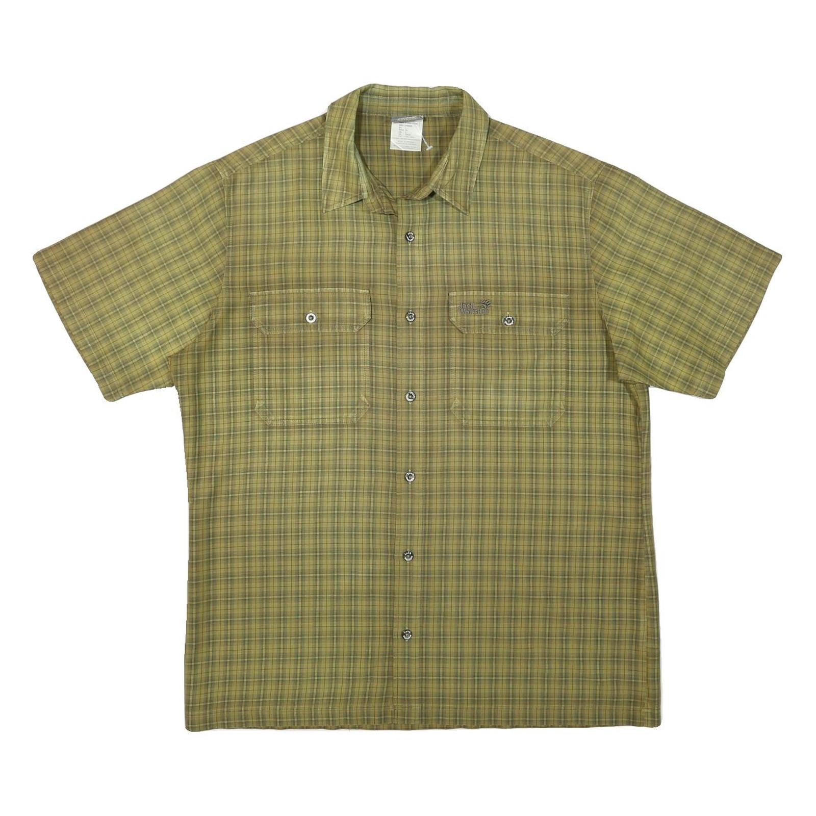 Buy JACK WOLFSKIN Mens Green Check Shirt L Cotton Blend Button Front Outdoor Casual Refurbished - $31.19 JACK WOLFSKIN Mens Green Check Shirt L Cotton Blend Button Front Outdoor Casual Refurbished - N/A refurbished available on Cerqular