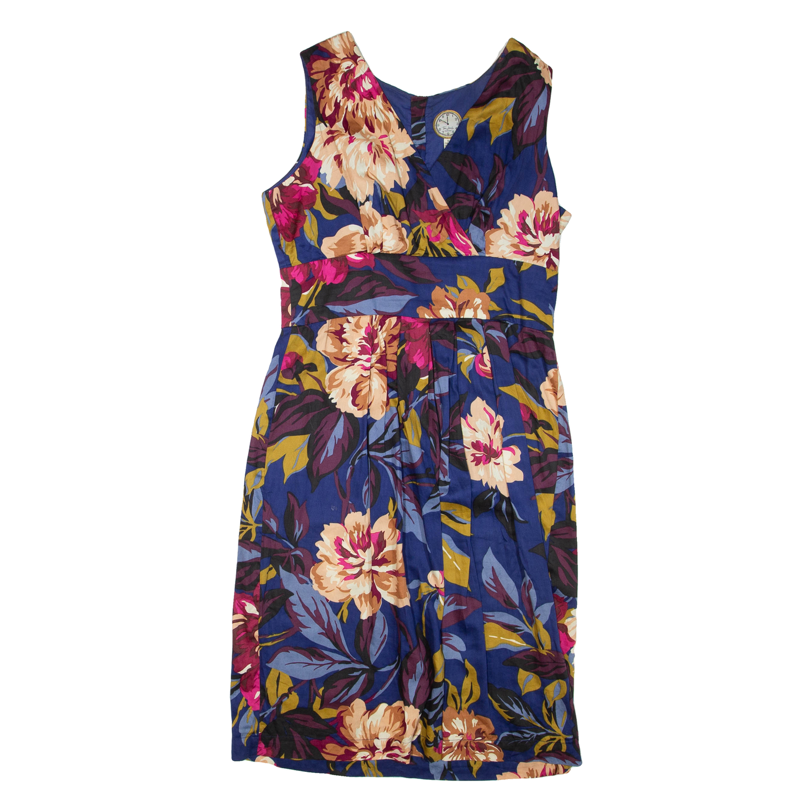 JOULES Womens Day Dress Blue Floral Sleeveless Short UK 10 Refurbished - N/A refurbished available on Cerqular