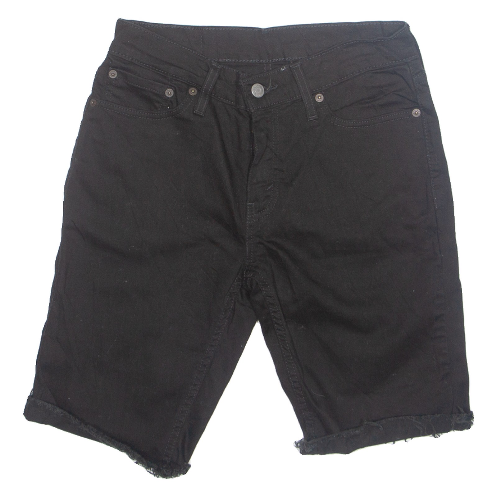 LEVI'S Cut Off Turn Up 511 Mens Denim Shorts Black S W28 Refurbished - N/A refurbished available on Cerqular