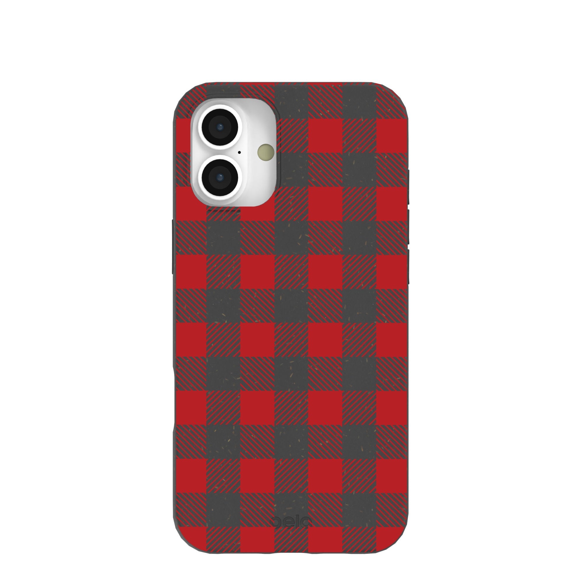 Black Flannel iPhone 16 Plus Case Refurbished - Pela Case refurbished available on Cerqular