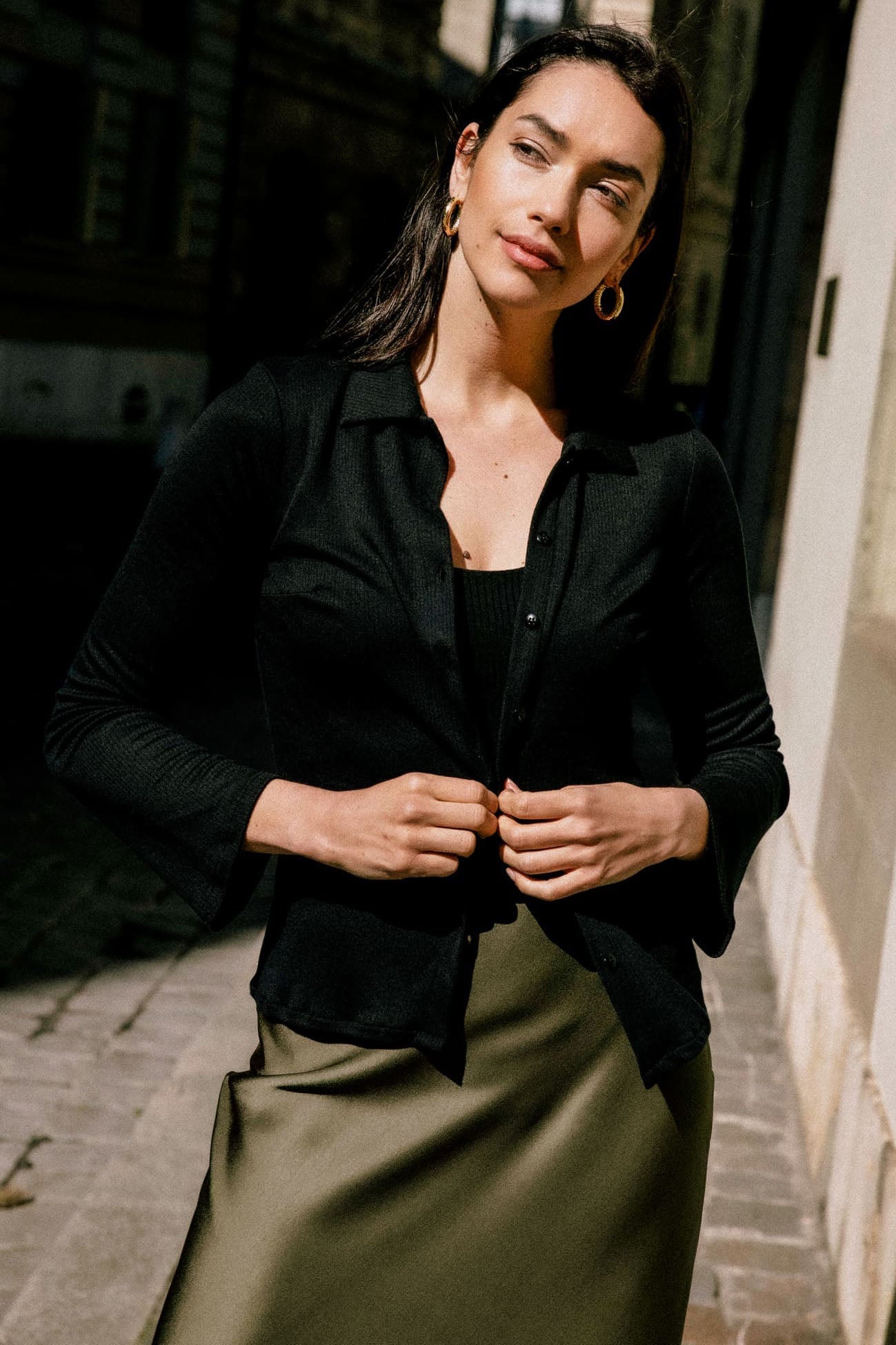 Top Mélisse noir | Size: XS Refurbished - Avani Apparel refurbished available on Cerqular