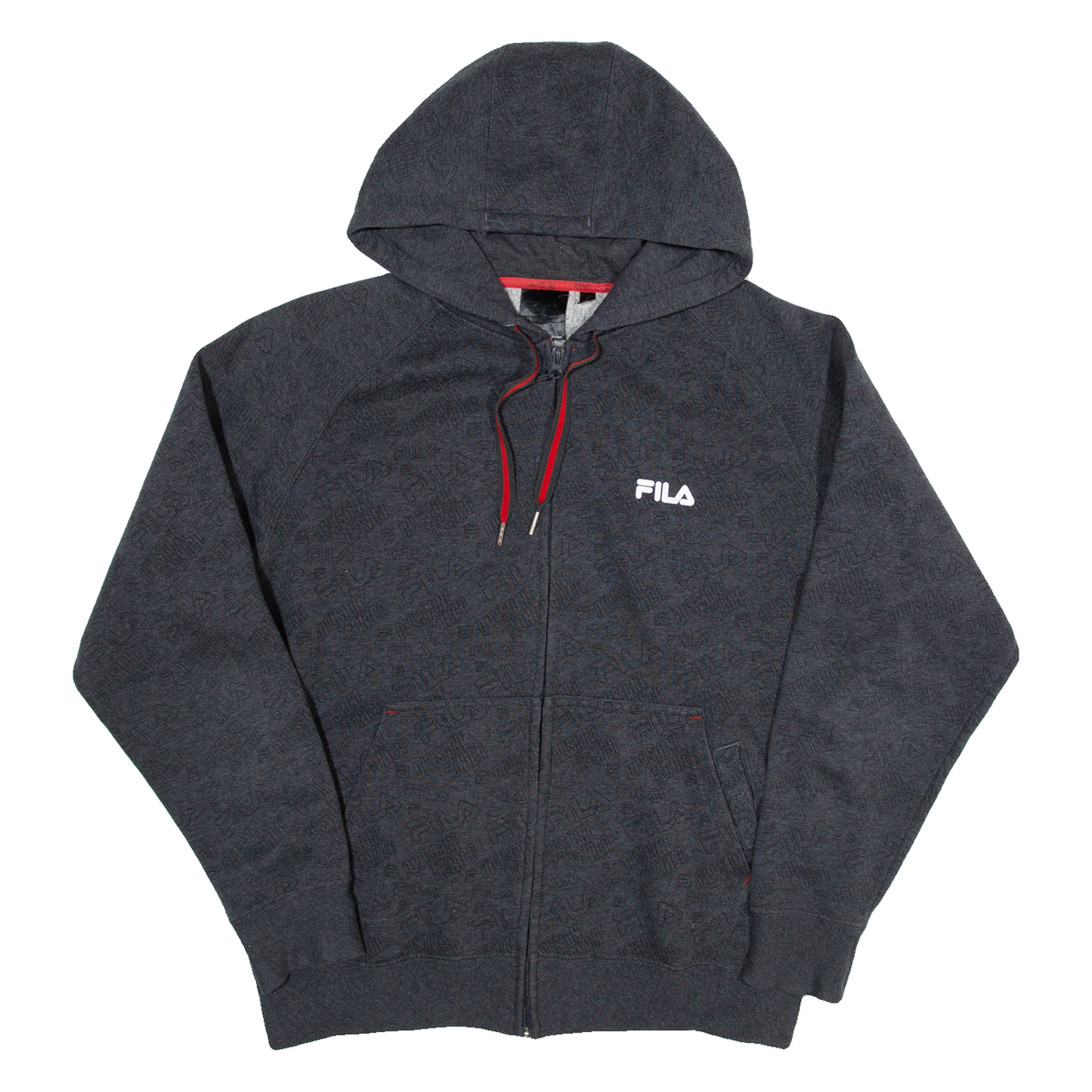 FILA Womens Grey Hoodie Full Zip M Refurbished - N/A refurbished available on Cerqular