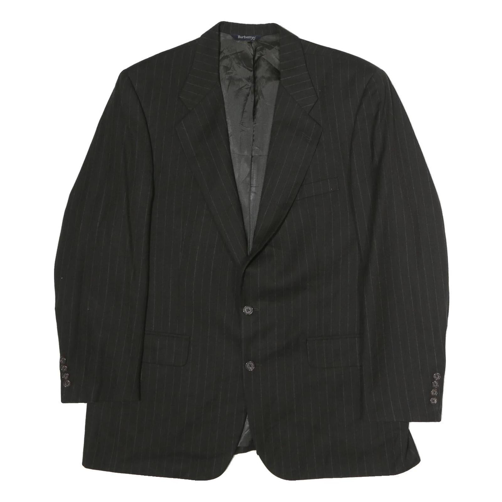 Buy BURBERRY Mens Black Pinstripe Classic Cotton Blazer Jacket XL Formal Office Refurbished - $116.99 BURBERRY Mens Black Pinstripe Classic Cotton Blazer Jacket XL Formal Office Refurbished - N/A refurbished available on Cerqular