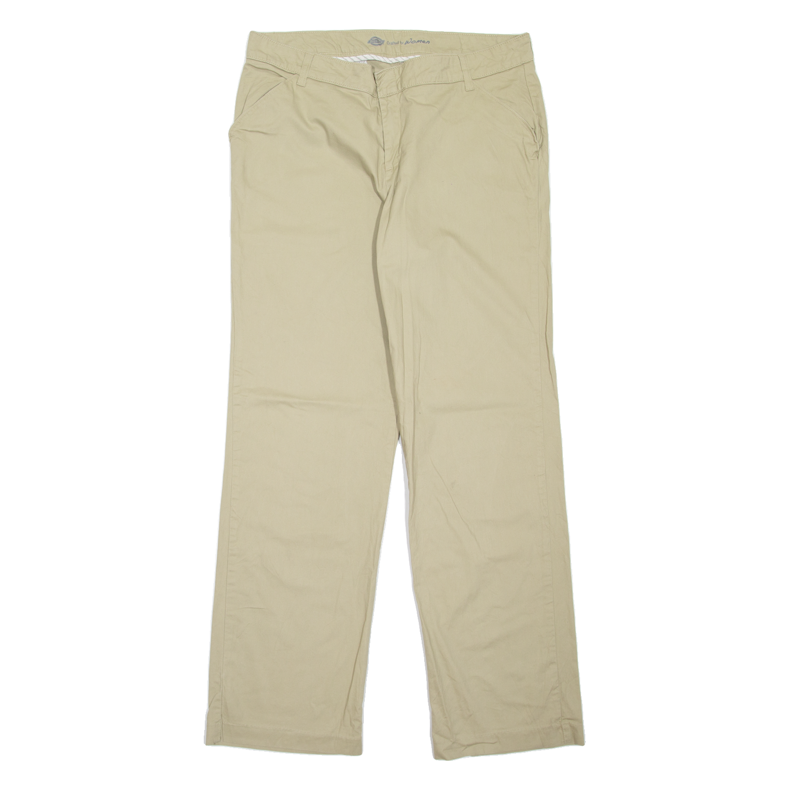 DICKIES Workwear Womens Trousers Beige Relaxed Straight W35 L33 Refurbished - N/A refurbished available on Cerqular