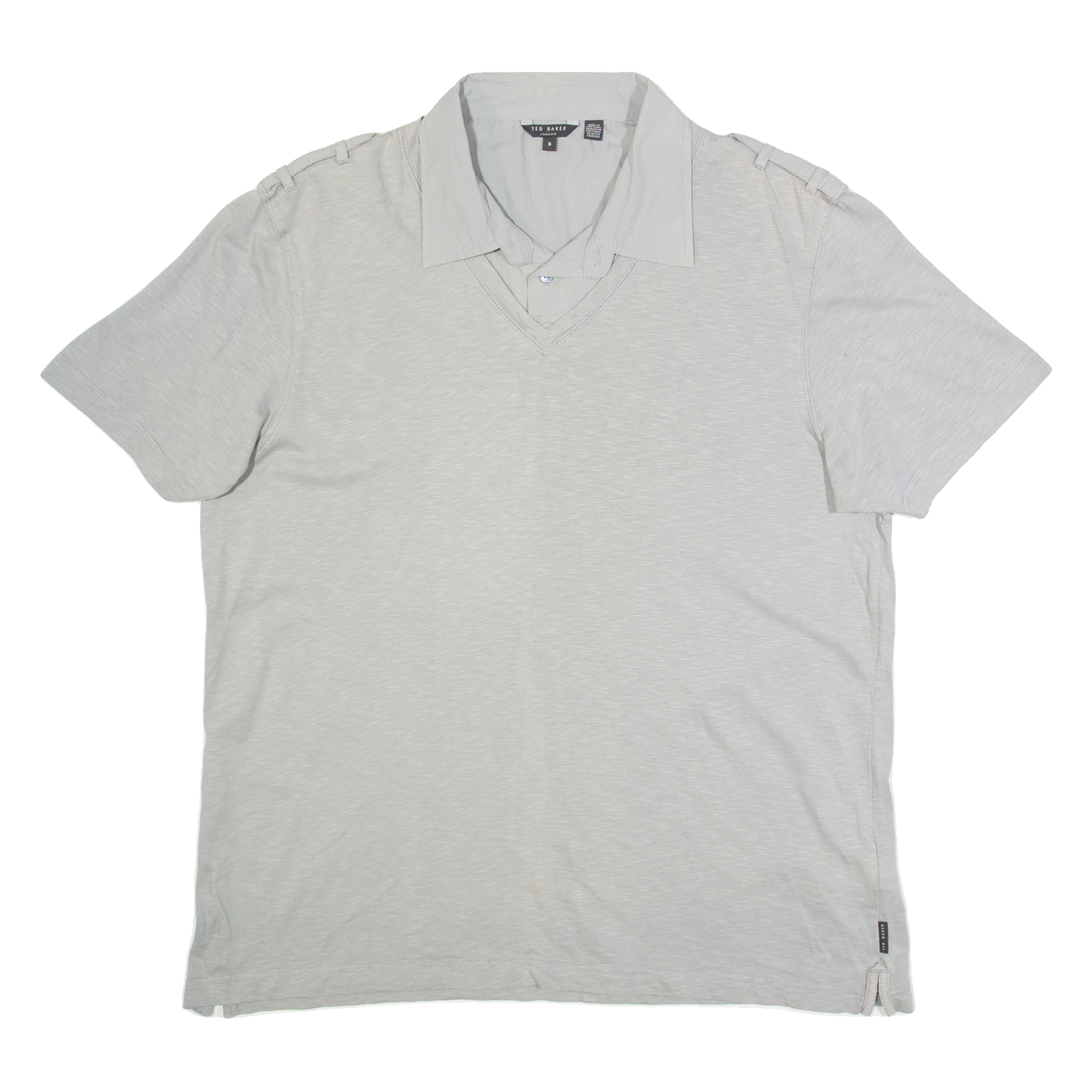 TED BAKER Mens Polo Shirt Grey L Refurbished - N/A refurbished available on Cerqular
