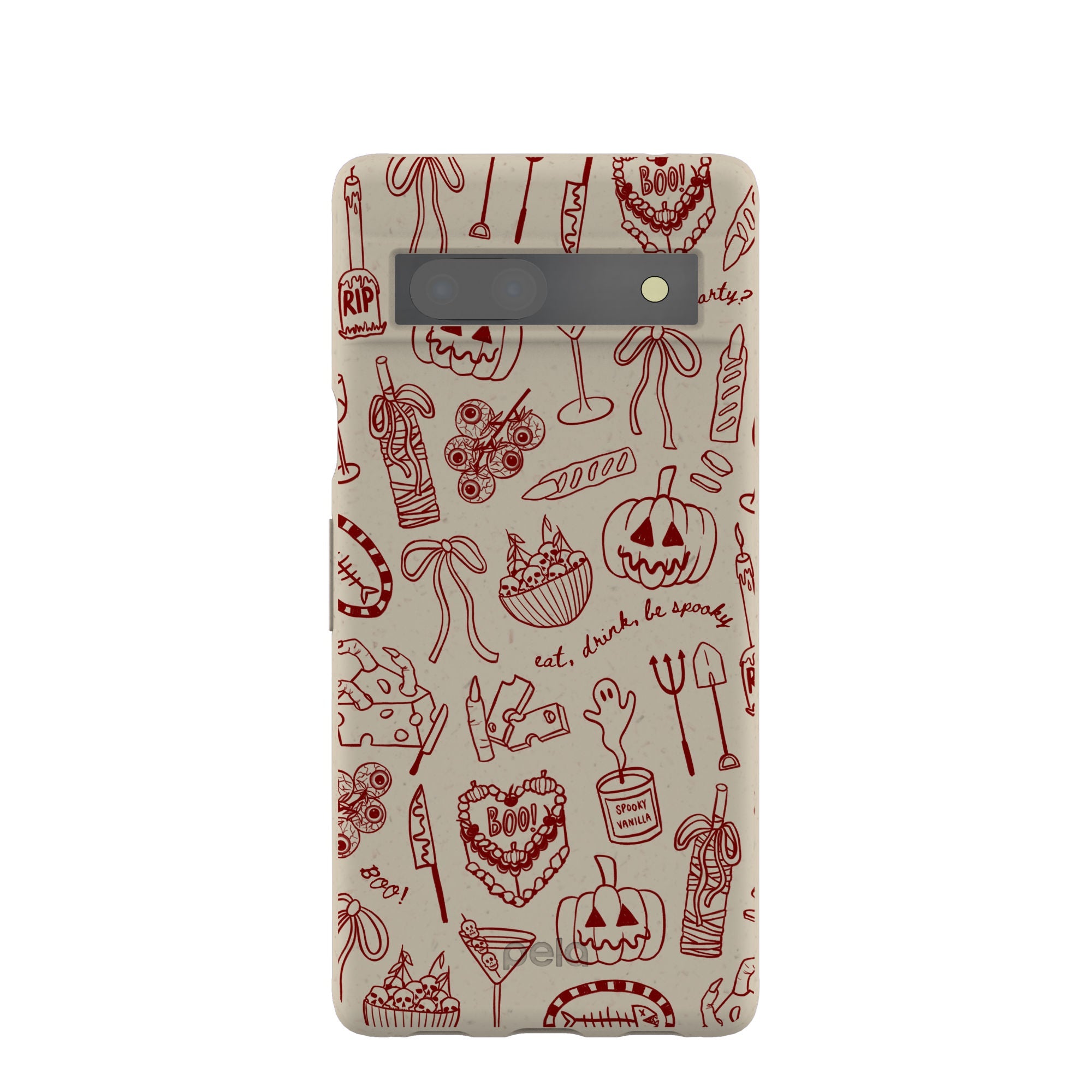 London Fog Spooky Dinner Party Google Pixel 7a Case Refurbished - Pela Case refurbished available on Cerqular