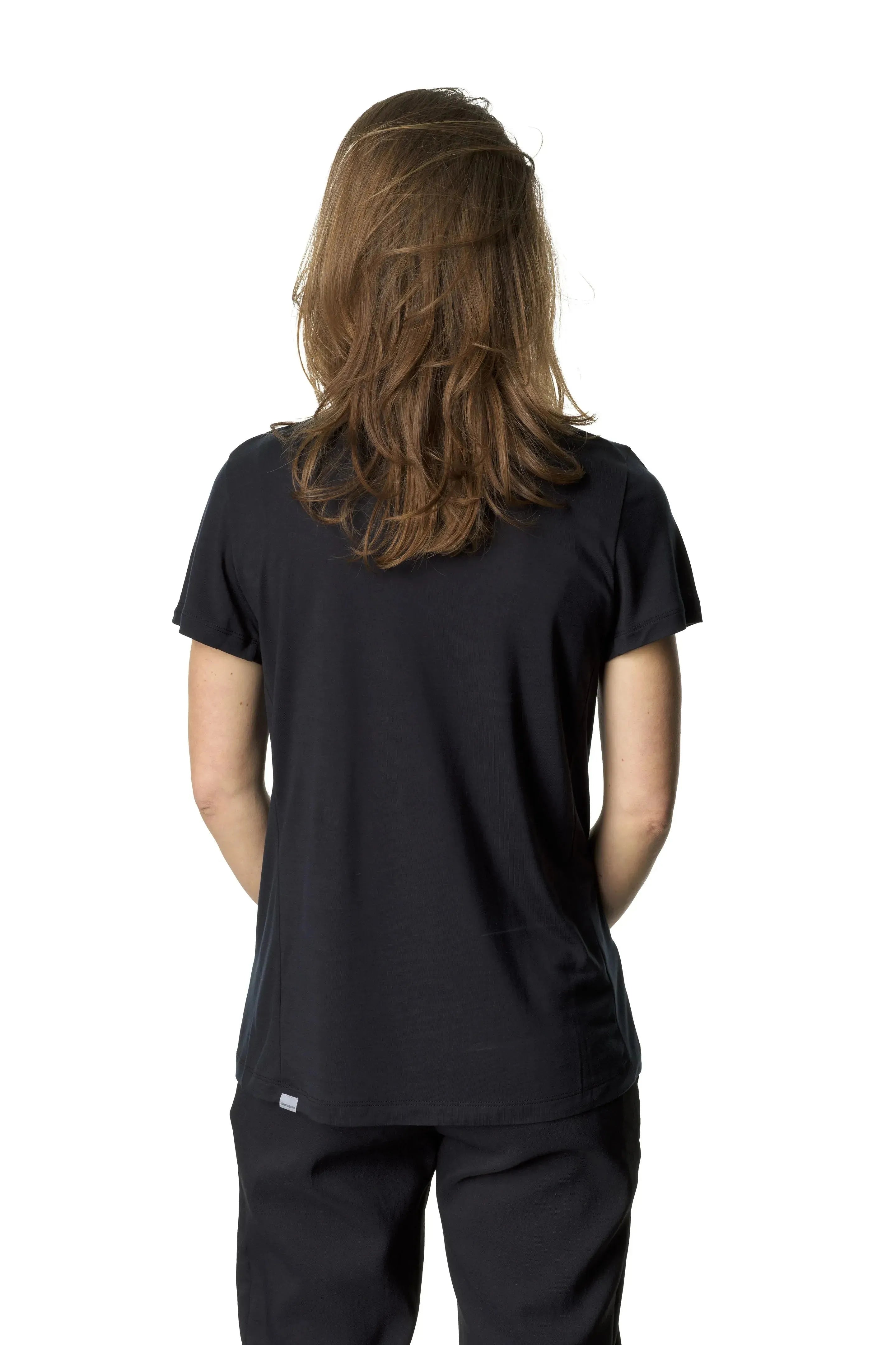 W's Tree Message Tee | Color: True Black | Size: XS Refurbished - Houdini Sportswear refurbished available on Cerqular
