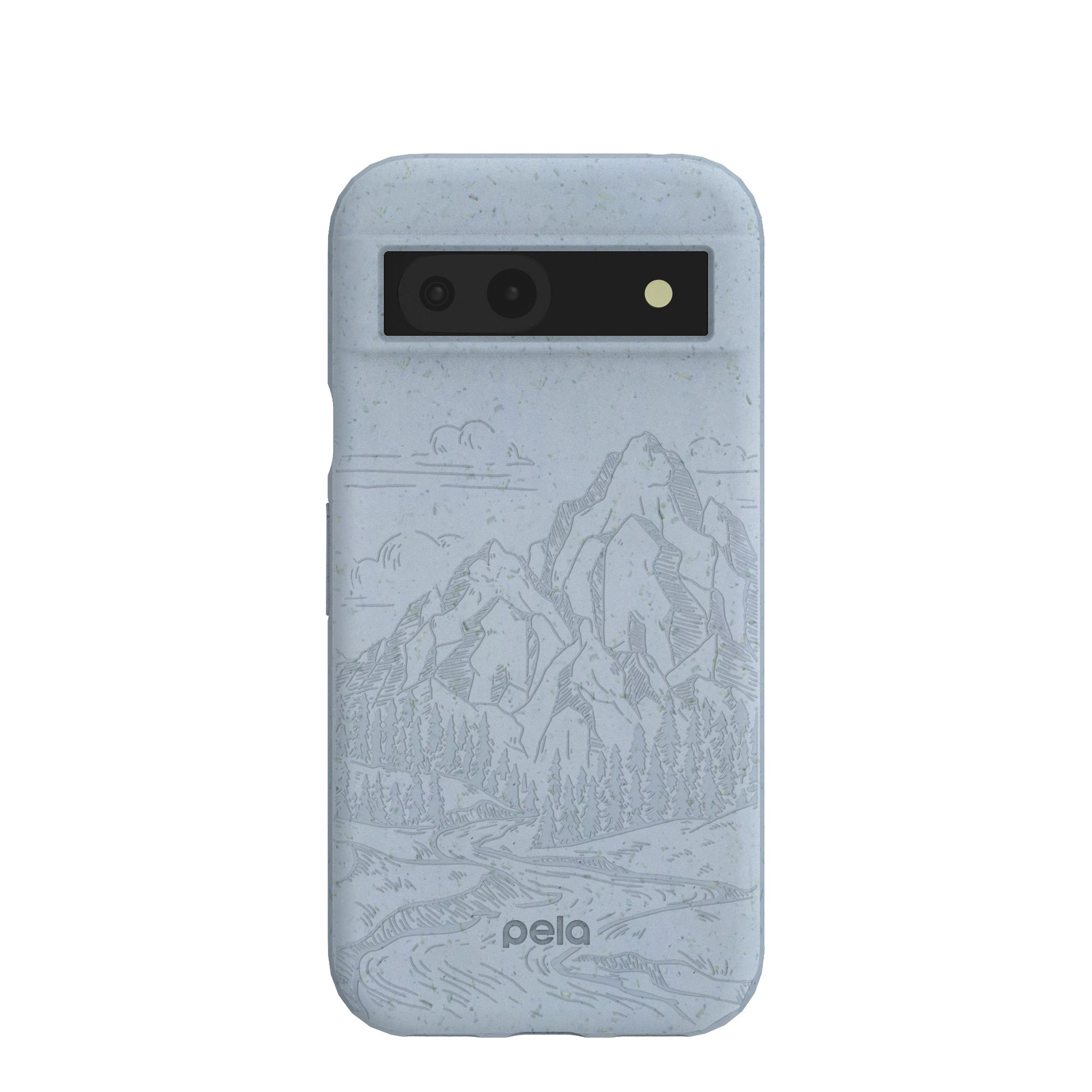 Powder Blue Rockies Google Pixel 8a Case Refurbished - Pela Case refurbished available on Cerqular