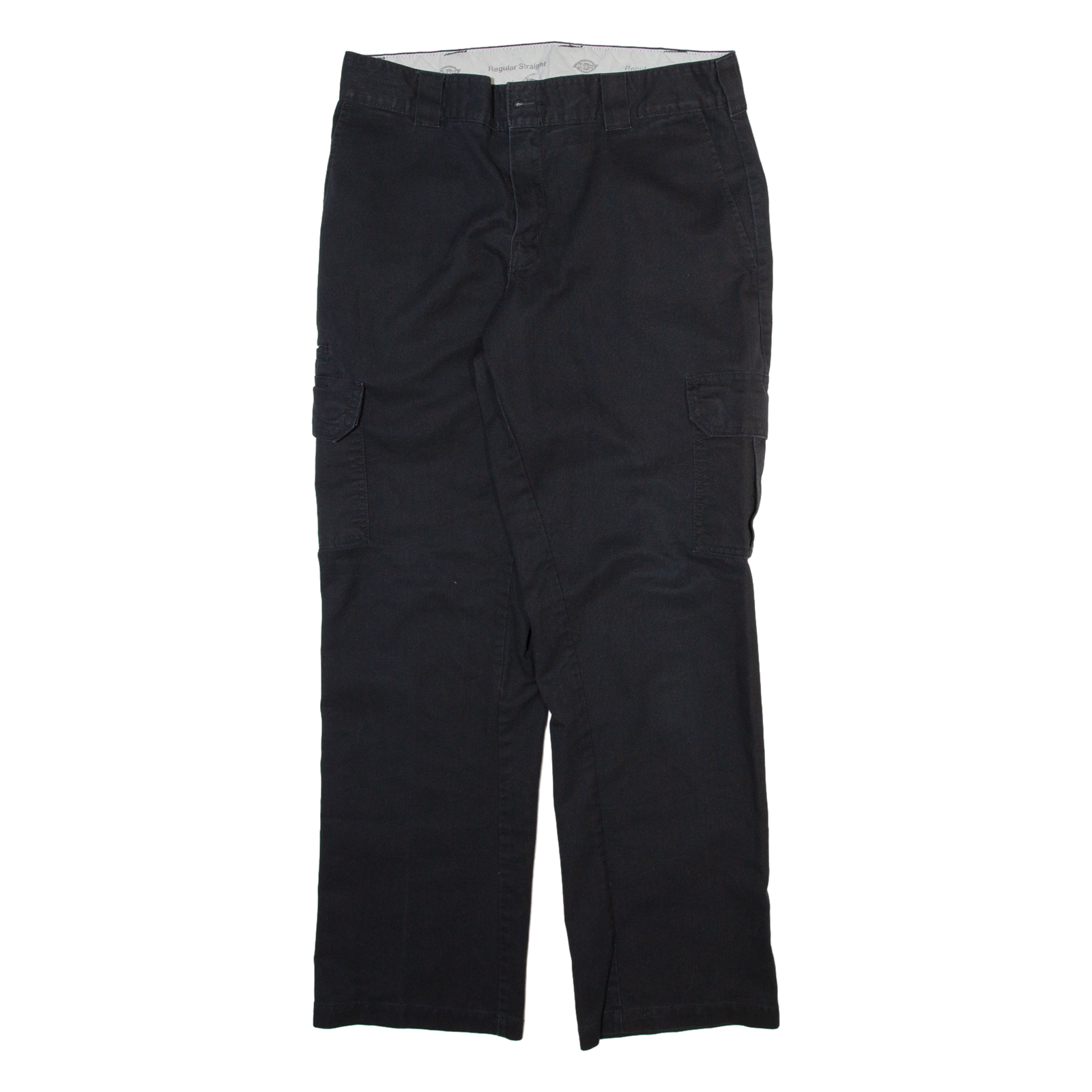 DICKIES Cargo Mens Trousers Black Regular Straight W34 L32 Refurbished - N/A refurbished available on Cerqular