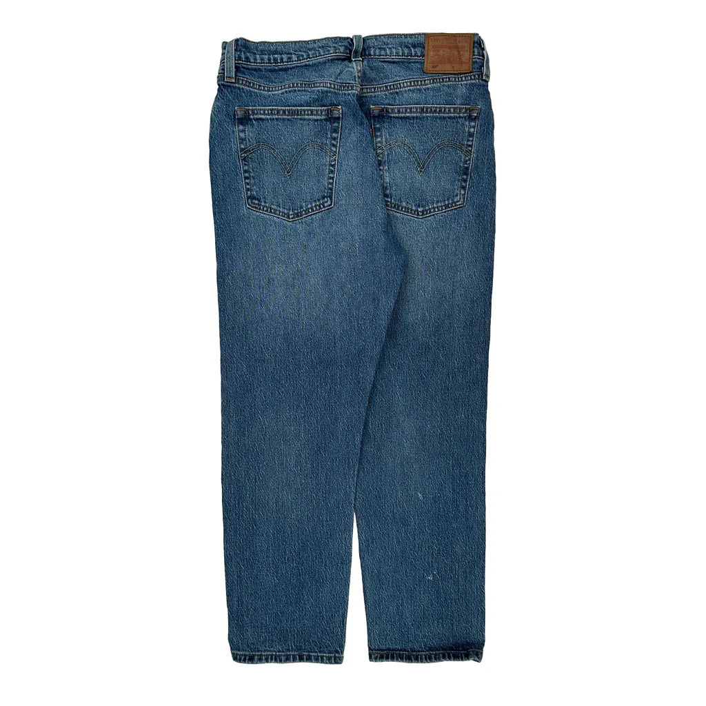 501 Levis Jeans - 30W 28L Blue Cotton Refurbished - Thrifted (note: this is a term often used to describe second- refurbished available on Cerqular