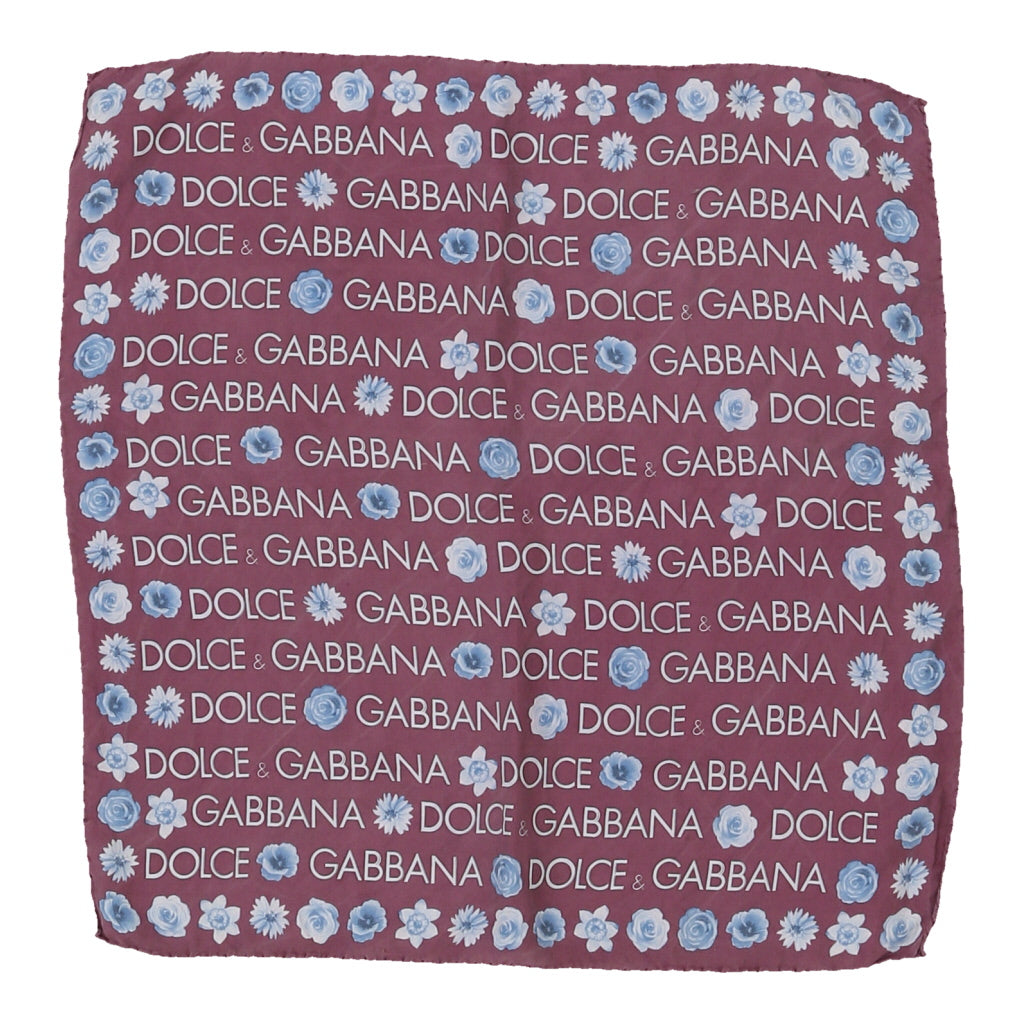 Dolce & Gabbana Handkerchief - No Size Red Silk | Size: no size Refurbished - N/A (Preloved Designer is not a specific brand, it refurbished available on Cerqular