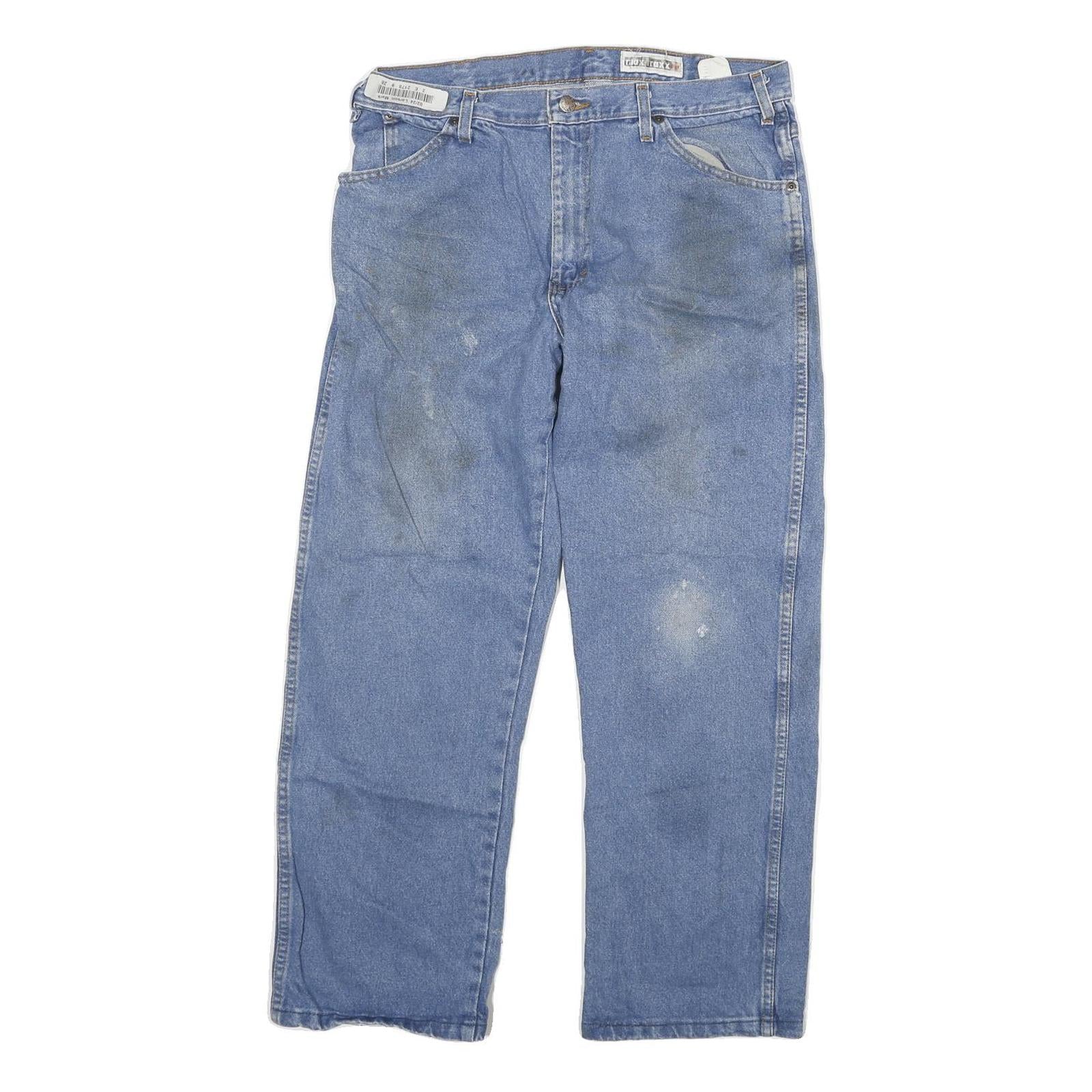 DICKIES Mens Jeans Blue Regular Straight Denim Medium W34 L28 Workwear Casual Refurbished - N/A refurbished available on Cerqular