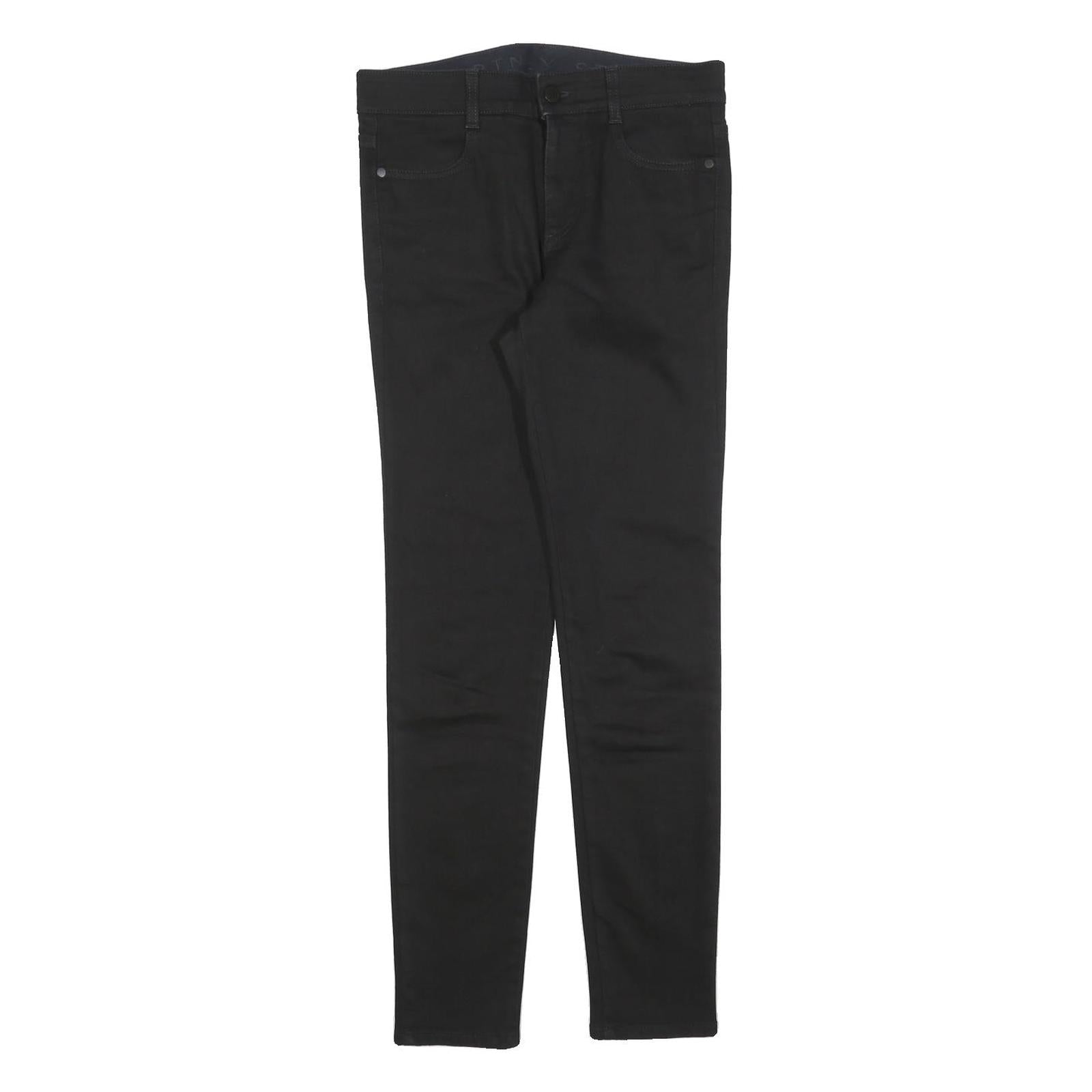 STELLA MCCARTNEY Womens Black Slim Skinny Denim Jeans W30 L28 Cotton Blend Zip Refurbished - N/A refurbished available on Cerqular