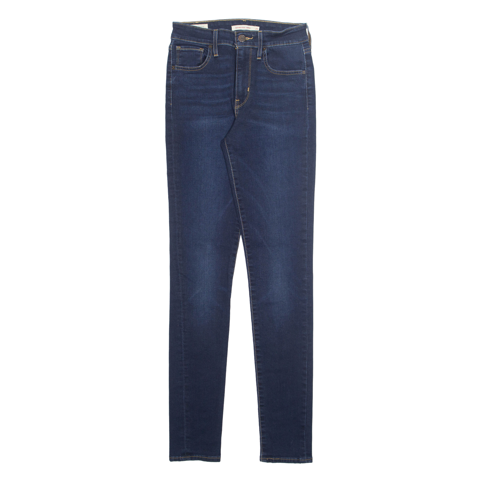LEVI'S Womens Jeans Blue Regular Skinny Stone Wash W26 L32 Refurbished - N/A refurbished available on Cerqular