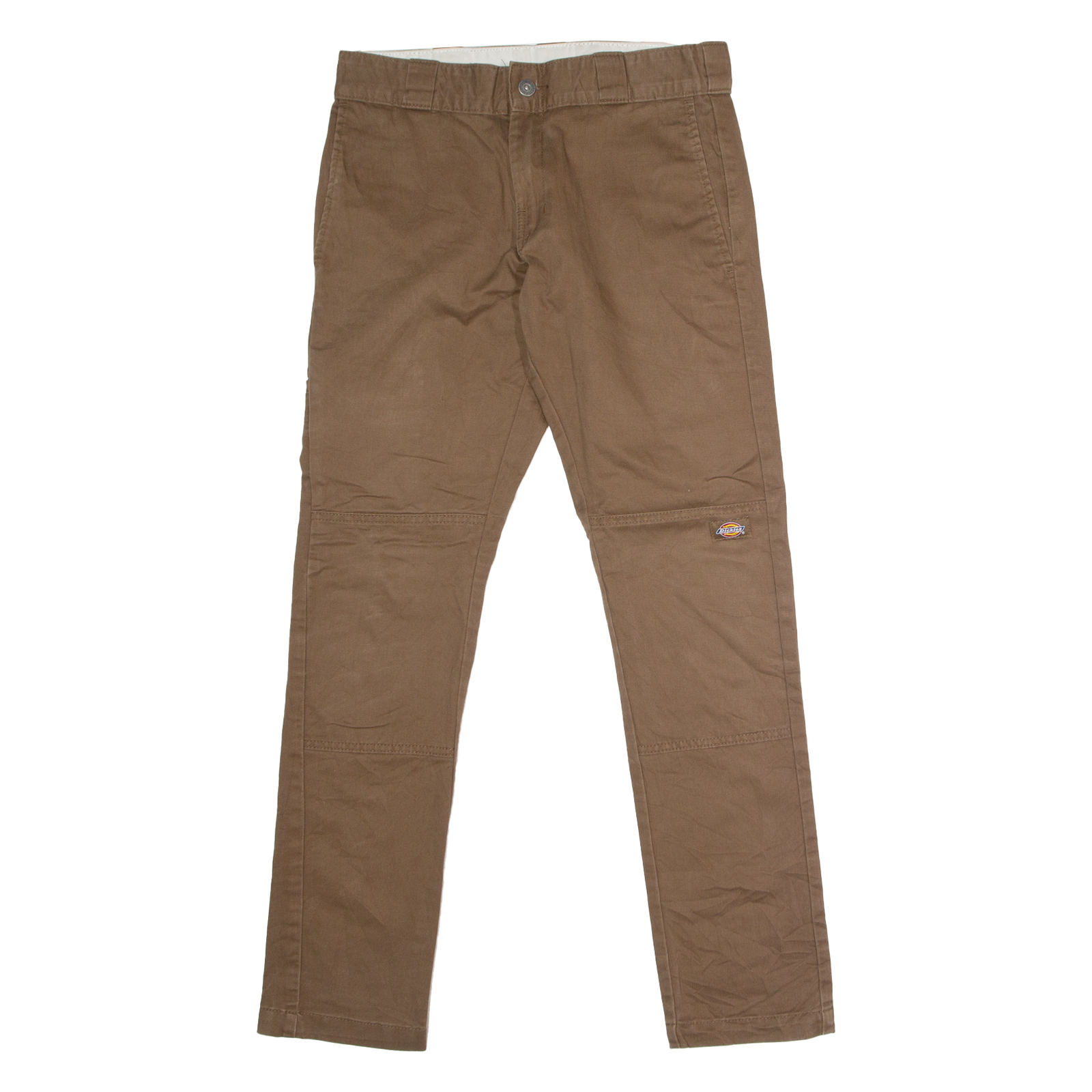 DICKIES Workwear Mens Twill Trousers Brown Regular Skinny W30 L31 Refurbished - N/A refurbished available on Cerqular