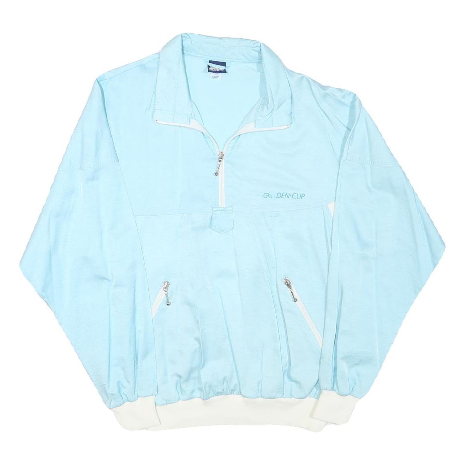 GOLDEN CUP Womens Blue Zip Jacket M Polyester Plain Lightweight Casual Refurbished - N/A refurbished available on Cerqular
