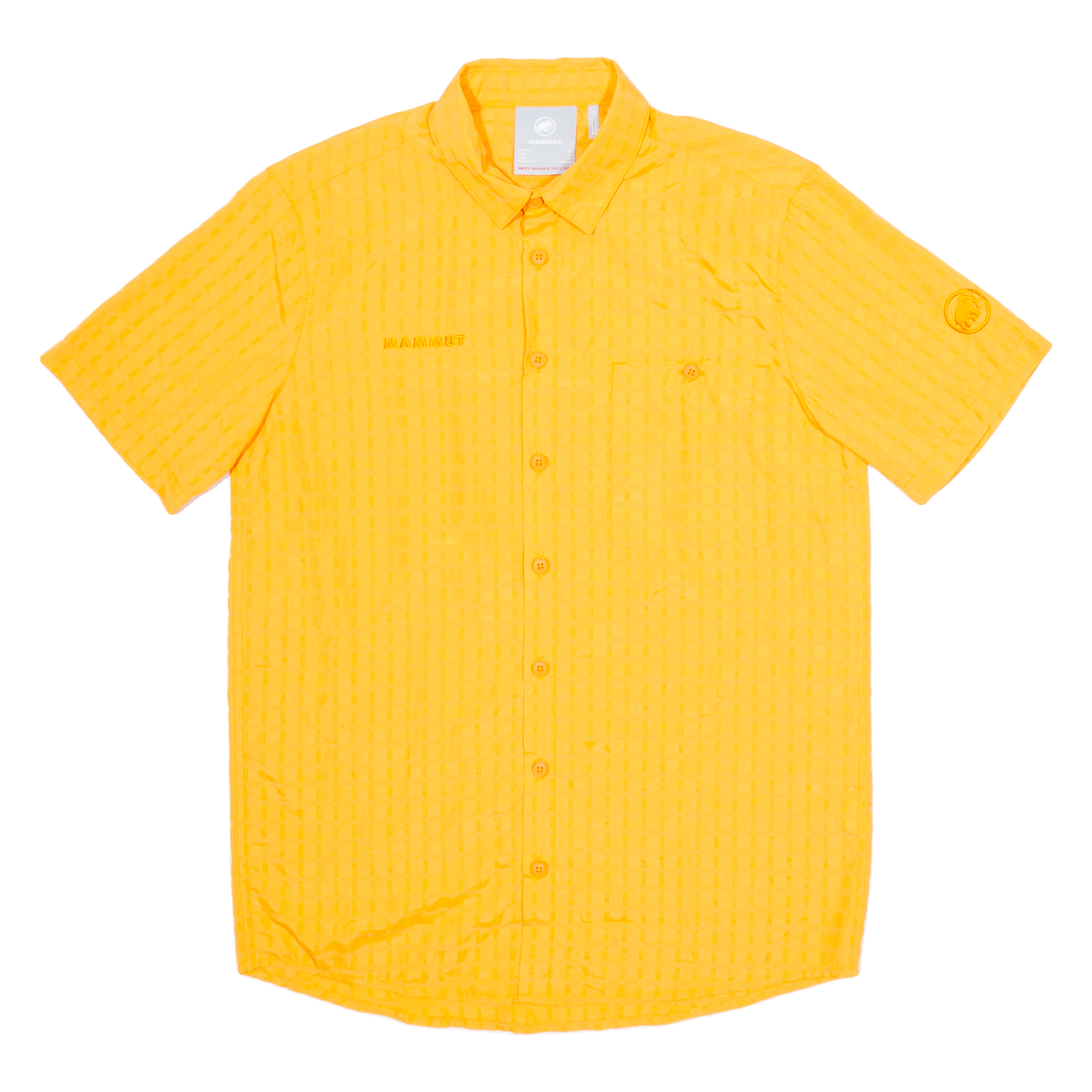 MAMMUT Mens Shirt Orange Check S Refurbished - N/A refurbished available on Cerqular