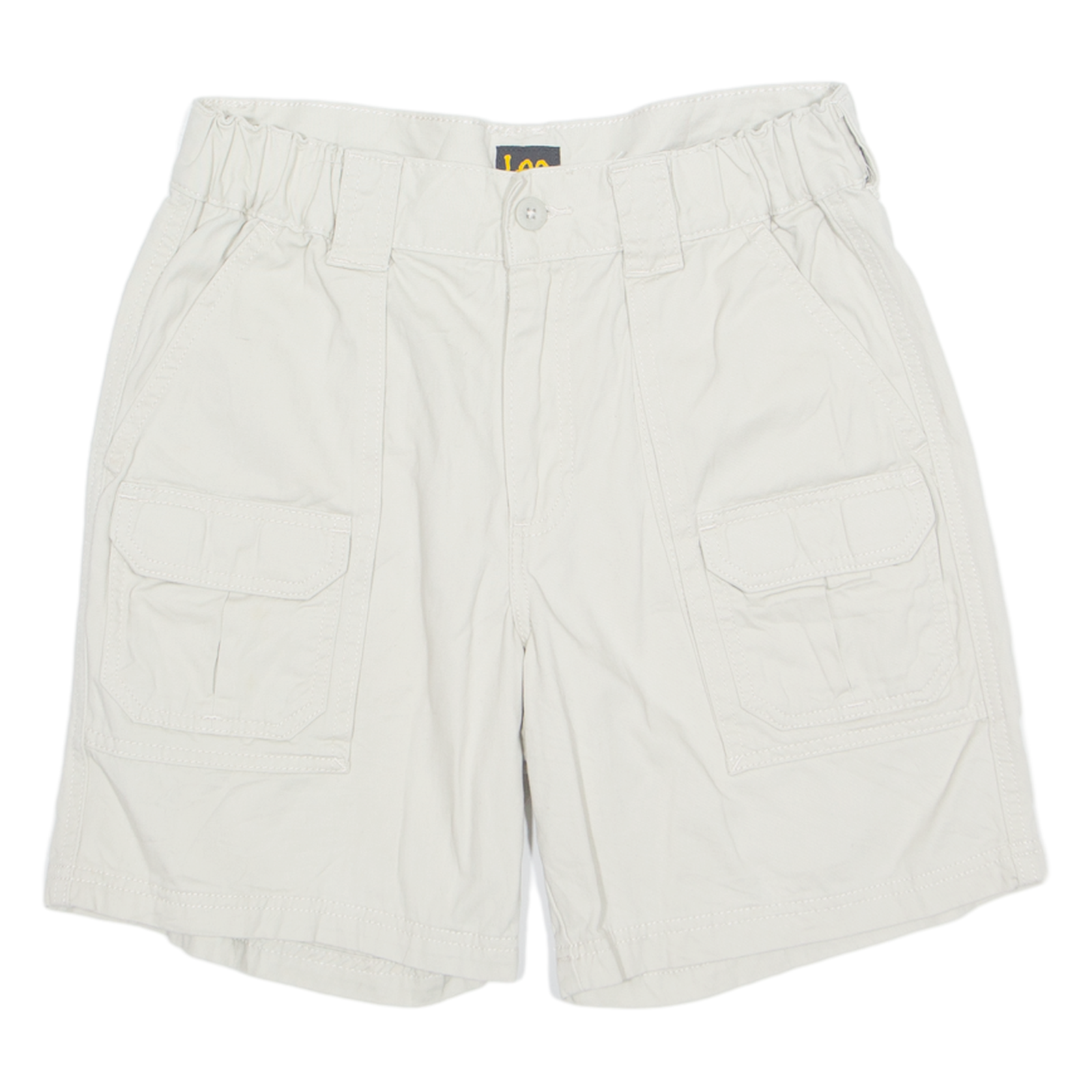 LEE Womens Cargo Shorts Beige M W30 Refurbished - N/A refurbished available on Cerqular