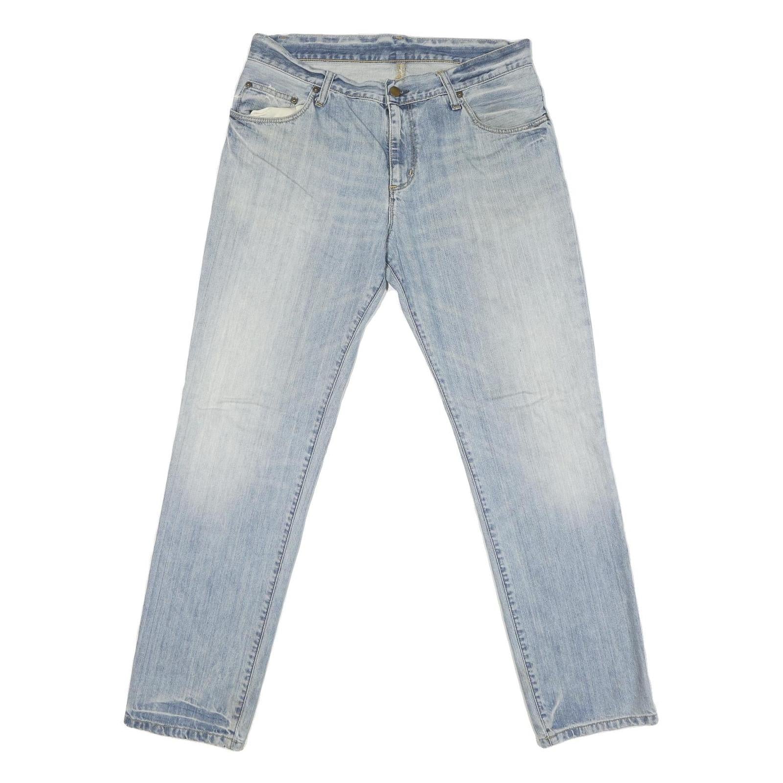 CARHARTT Mens Regular Fit Blue Denim Cotton Blend Jeans W34 L31 Zip Pocket Refurbished - N/A refurbished available on Cerqular