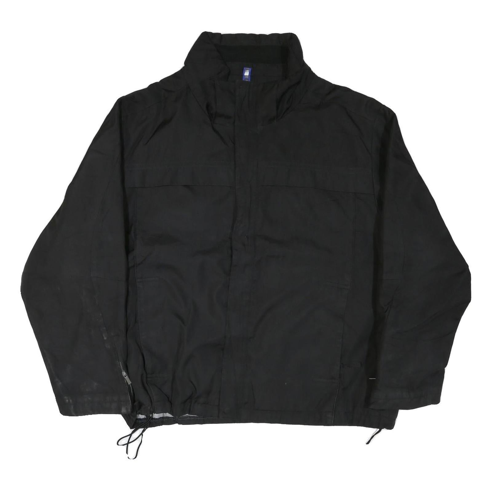 CALVIN KLEIN Mens Black Jacket 2XL Polyester Blend Plain Zip Casual Outerwear Refurbished - N/A refurbished available on Cerqular
