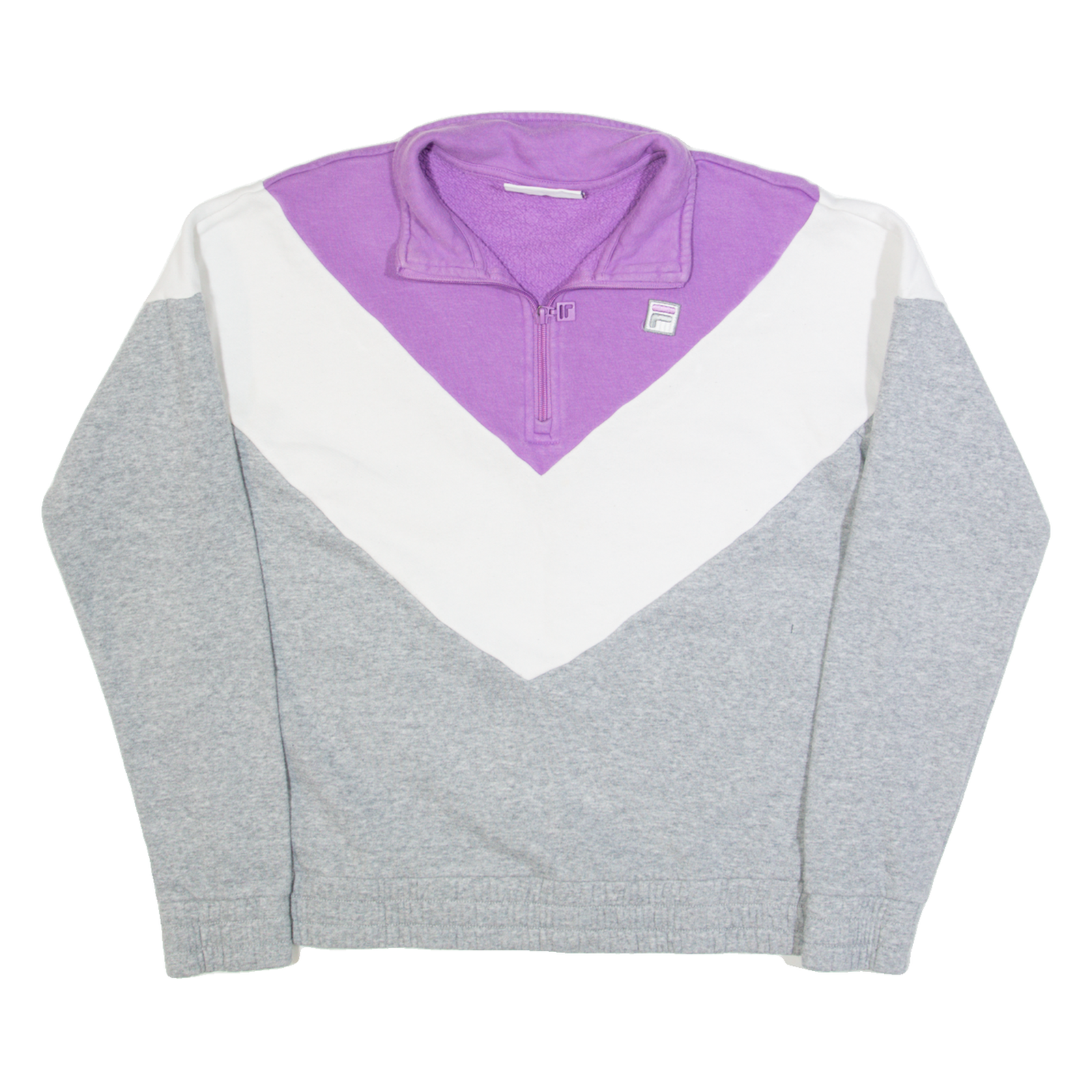 FILA Womens Sweatshirt Grey 1/4 Zip M Refurbished - N/A refurbished available on Cerqular