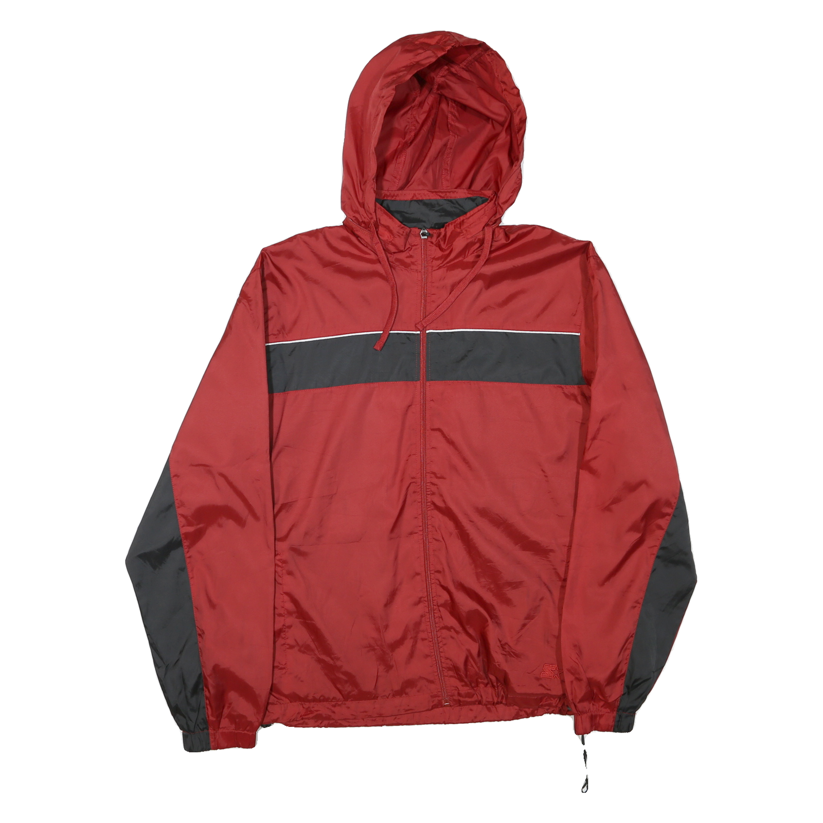 Buy STARTER Mens Red & Black Zip Hooded Jacket L Polyester Blend Sports Casual Refurbished - $36.39 STARTER Mens Red & Black Zip Hooded Jacket L Polyester Blend Sports Casual Refurbished - N/A refurbished available on Cerqular