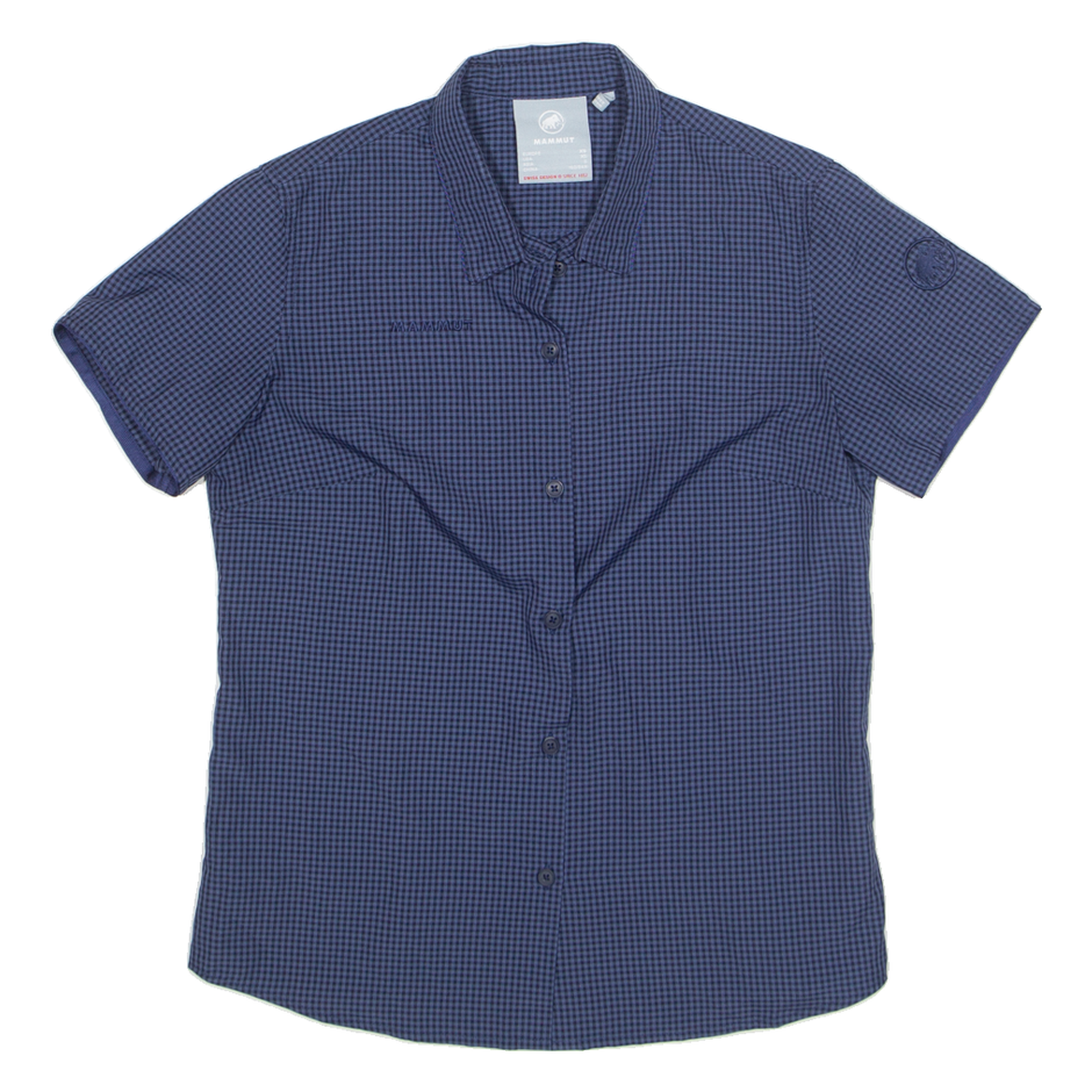 MAMMUT Utility Womens Shirt Blue Check XS Refurbished - N/A refurbished available on Cerqular