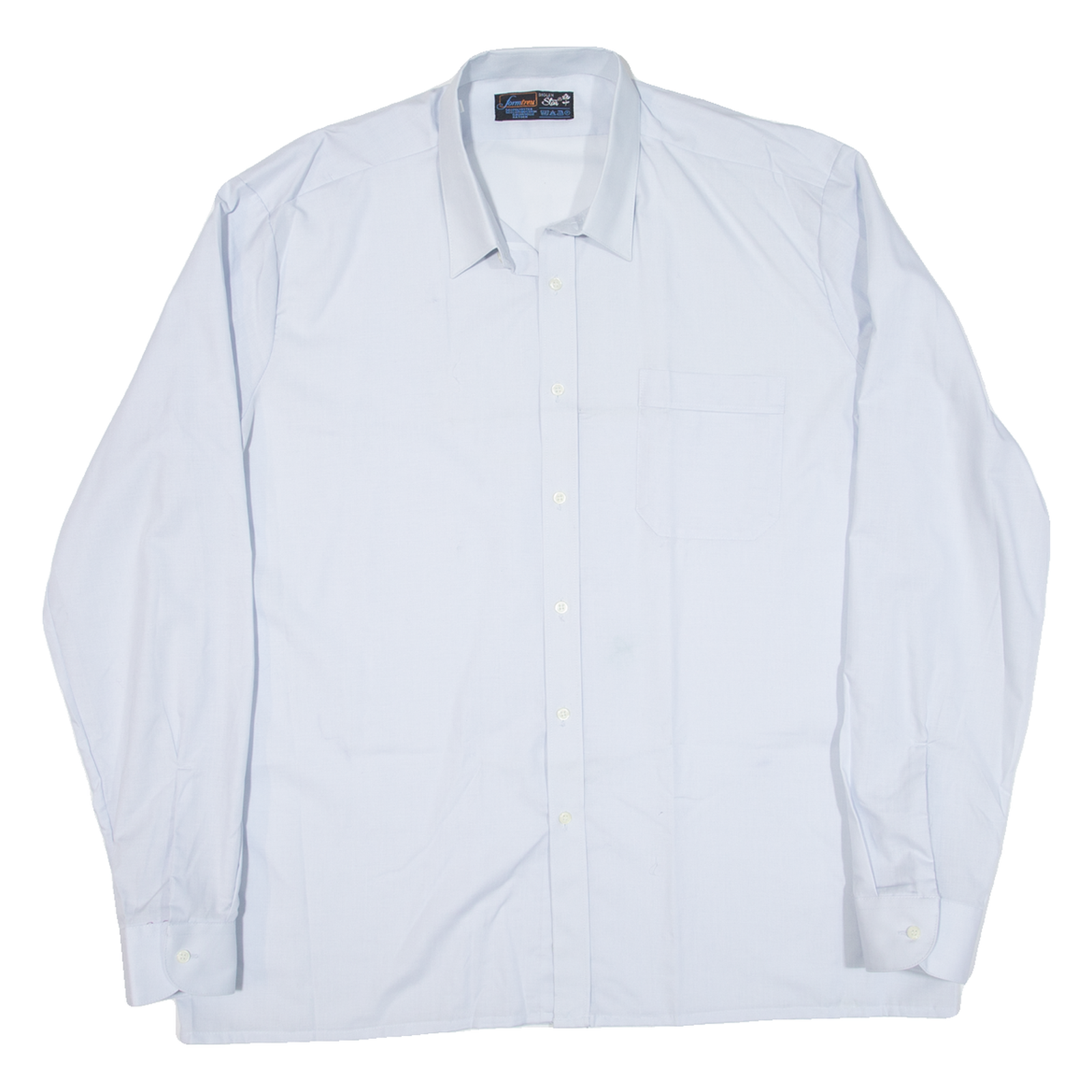Mens Plain Shirt Blue Long Sleeve XL Refurbished - N/A refurbished available on Cerqular