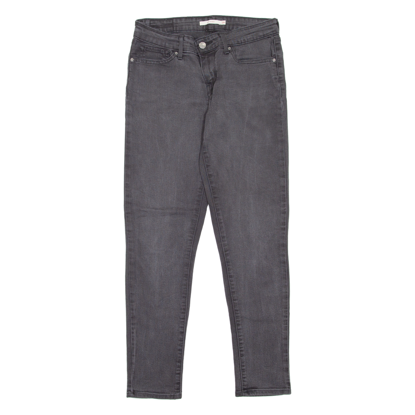 LEVI'S 711 Womens Jeans Grey Slim Skinny W28 L30 Refurbished - N/A refurbished available on Cerqular