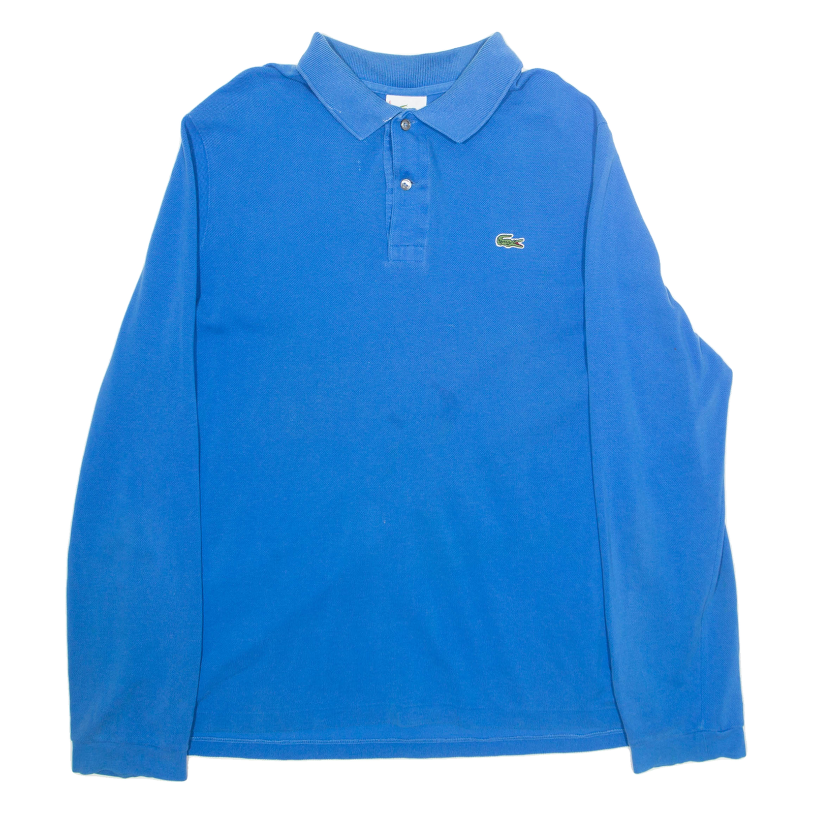 LACOSTE Mens Polo Shirt Blue Long Sleeve L Refurbished - N/A refurbished available on Cerqular