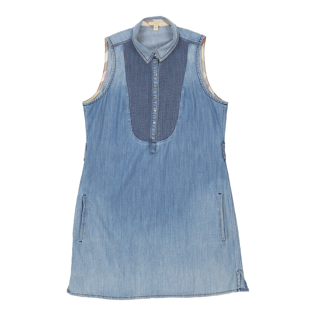 Burberry Brit Mini Denim Dress - Medium Blue Cotton | Size: medium Refurbished - N/A (Preloved Designer is not a specific brand, it refurbished available on Cerqular