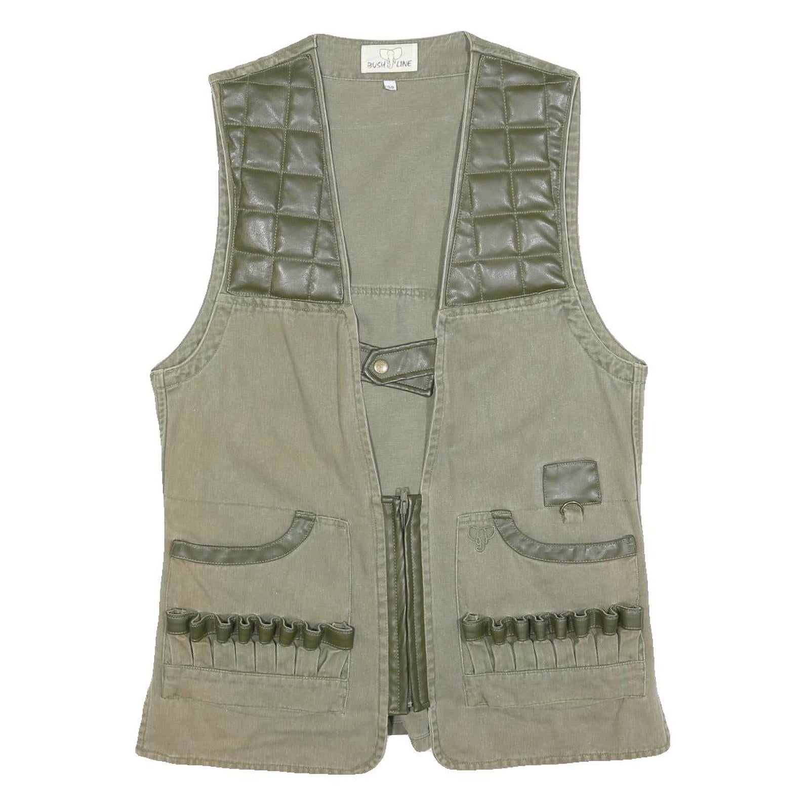 Buy BUSH LINE Mens Green Cotton Blend Button Waistcoat M Casual Utility Vest Refurbished - $37.69 BUSH LINE Mens Green Cotton Blend Button Waistcoat M Casual Utility Vest Refurbished - N/A refurbished available on Cerqular