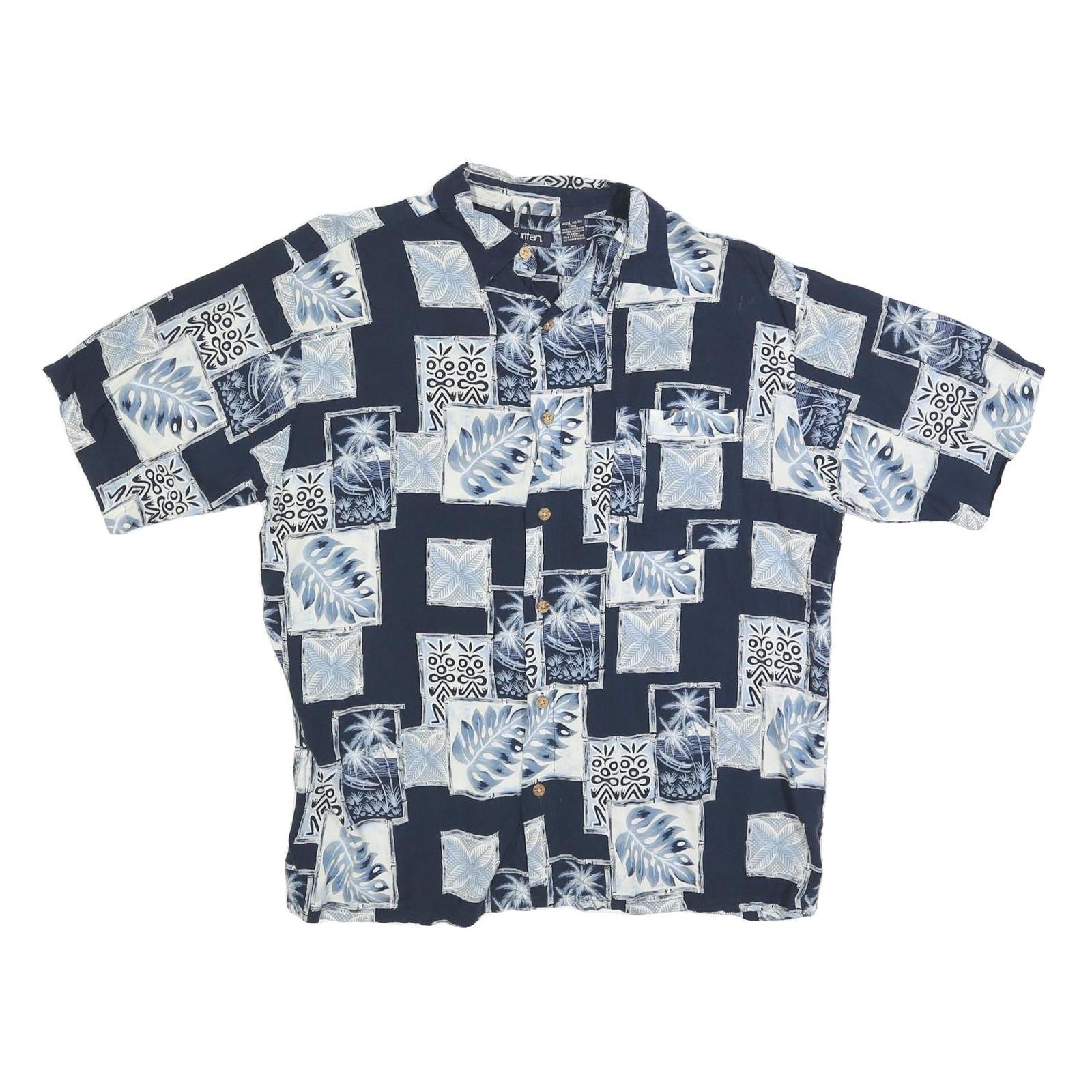 Buy PURITAN Mens Blue & White Pattern Cotton Blend Shirt L Hawaiian Casual Refurbished - $19.49 PURITAN Mens Blue & White Pattern Cotton Blend Shirt L Hawaiian Casual Refurbished - N/A refurbished available on Cerqular
