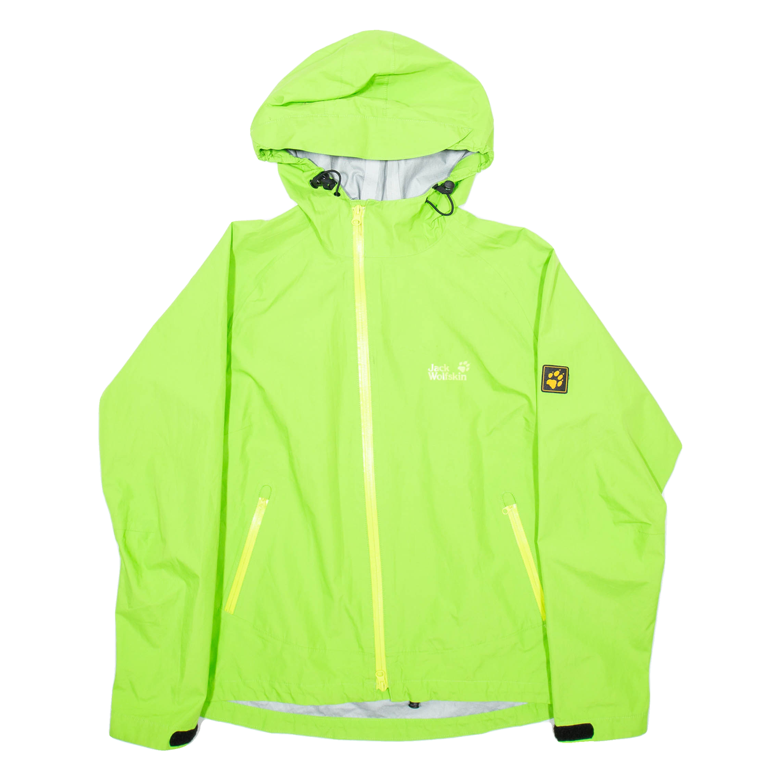 JACK WOLFSKIN Womens Rain Coat Green Hooded L Refurbished - N/A refurbished available on Cerqular