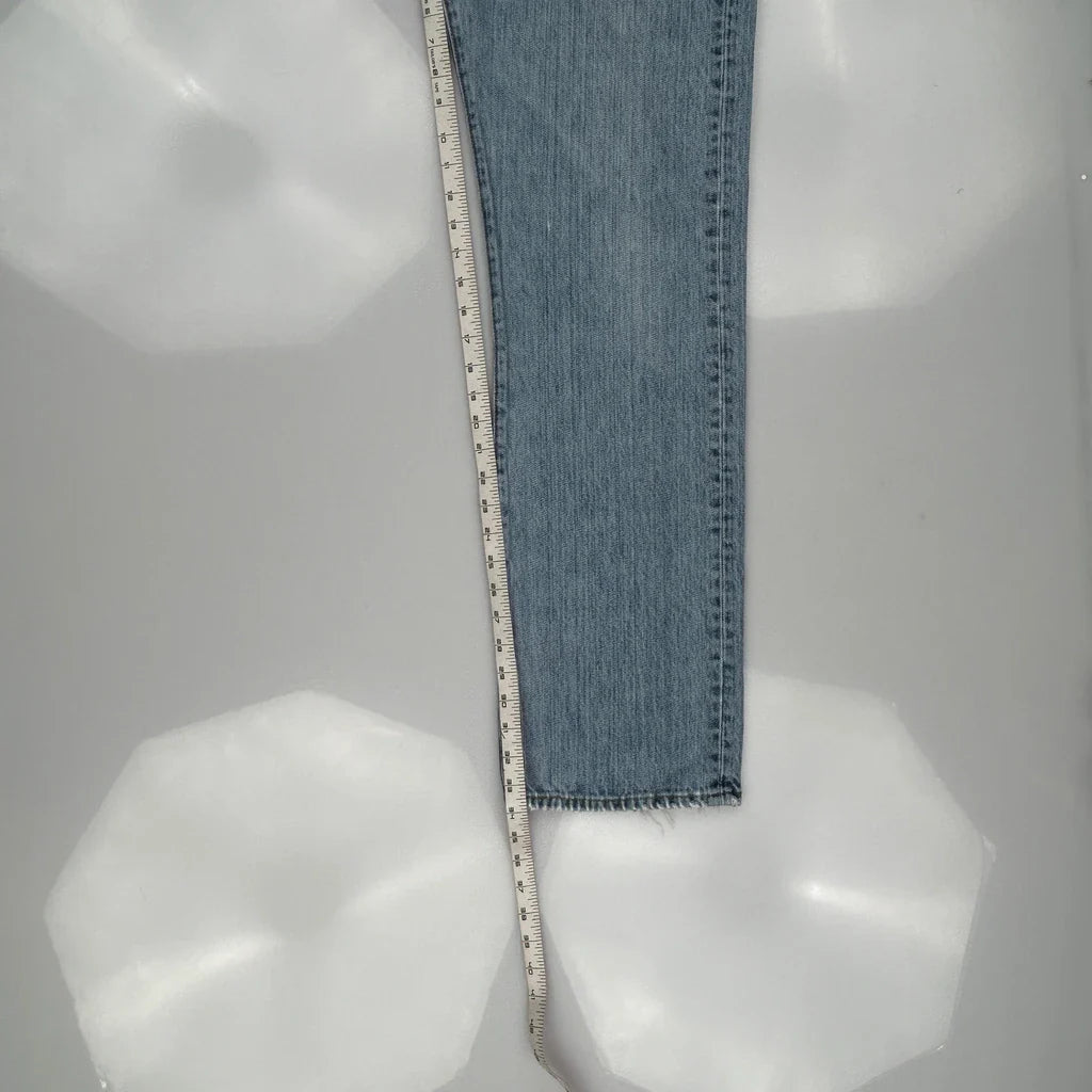 Levis Jeans - 36W 30L Light Wash Denim Refurbished - Thrifted (note: this is a term often used to describe second- refurbished available on Cerqular