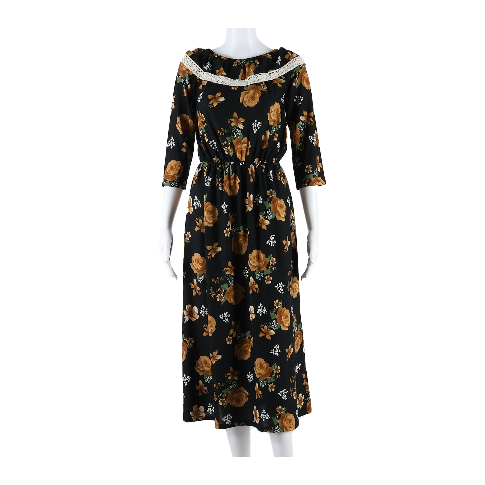 Buy Womens A-Line Dress Black Floral Long Sleeve Long S Refurbished - $27.29 Womens A-Line Dress Black Floral Long Sleeve Long S Refurbished - N/A refurbished available on Cerqular